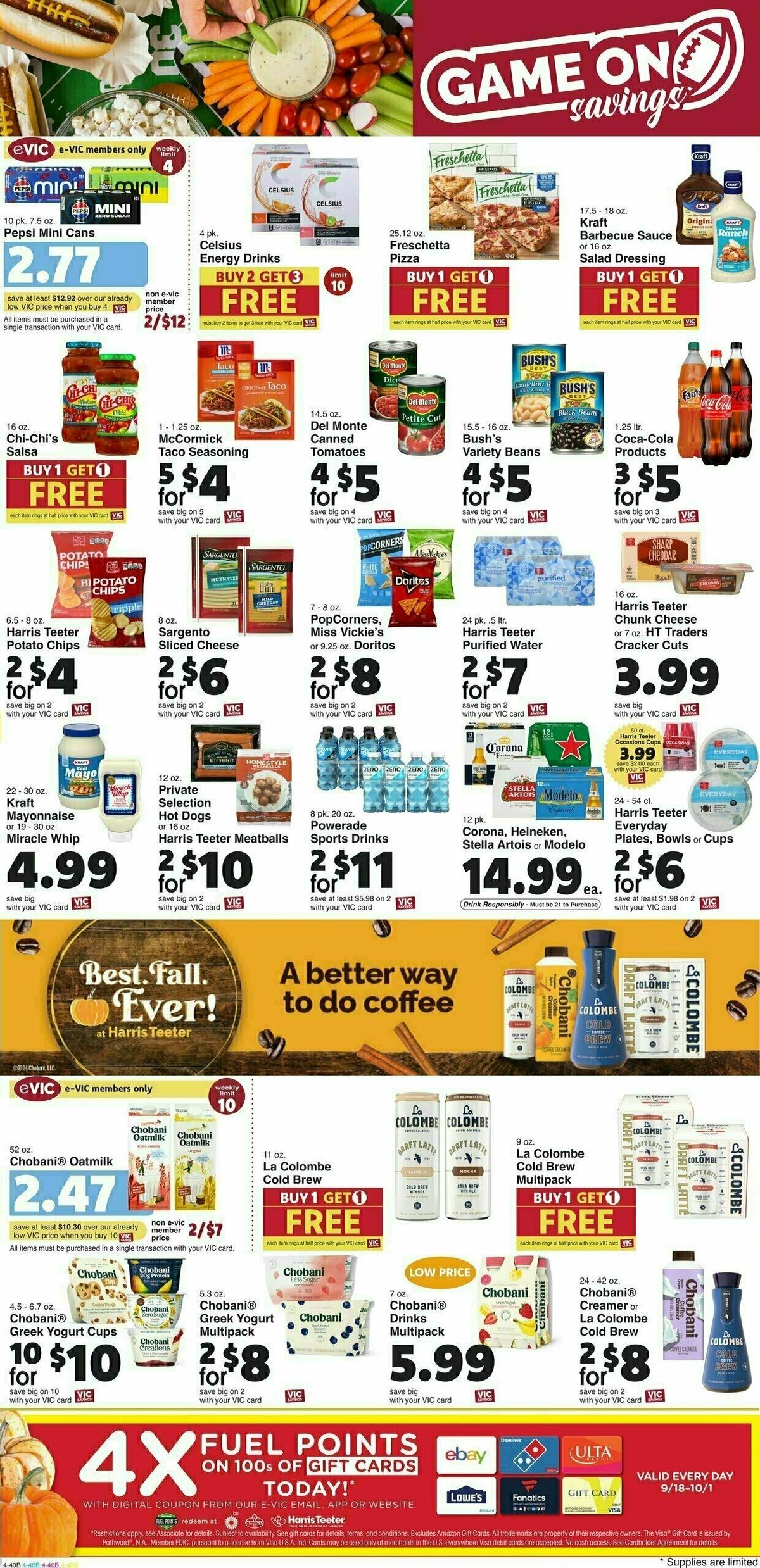 Harris Teeter Weekly Ad from September 18