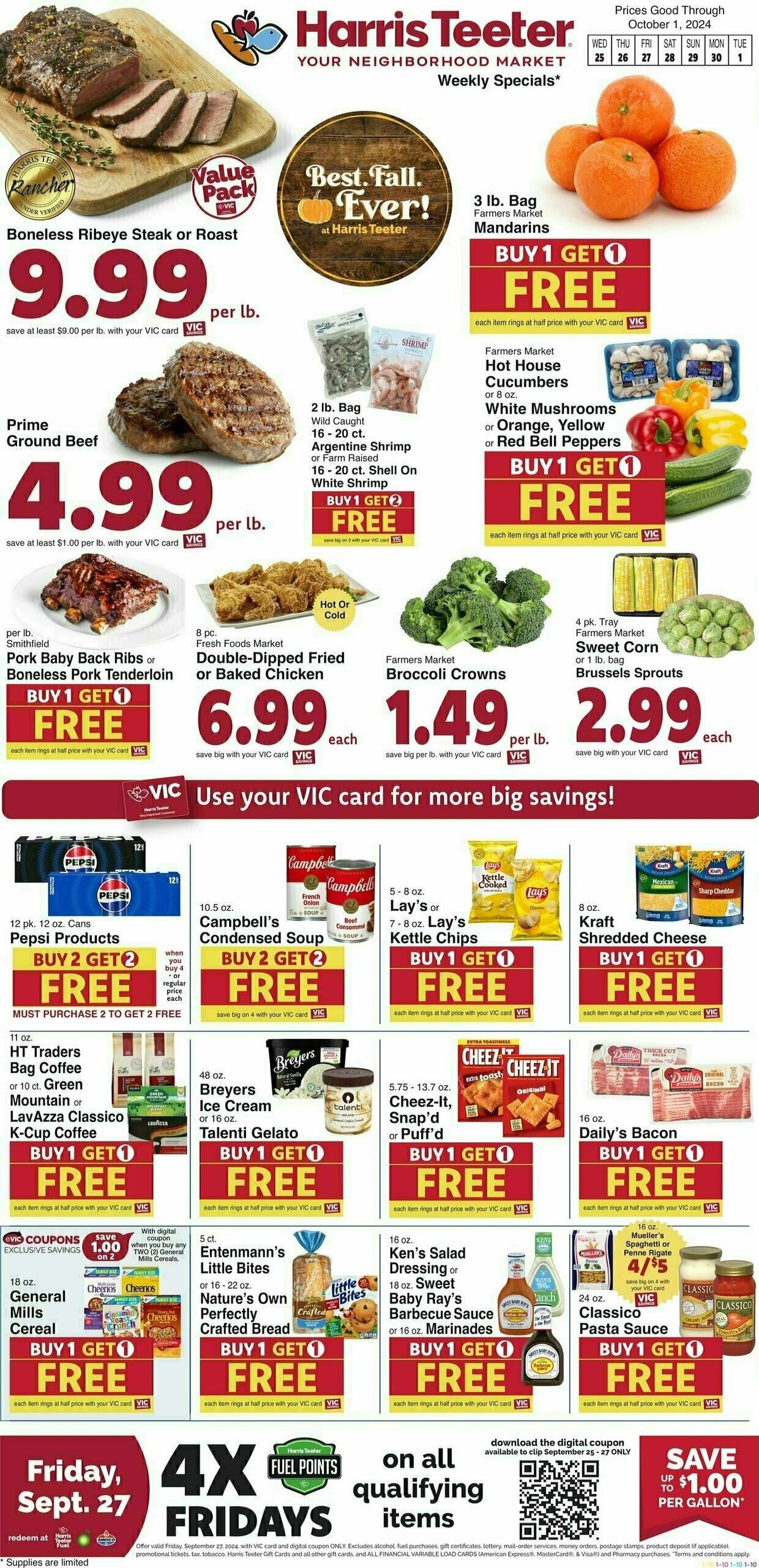 Harris Teeter Weekly Ad from September 25