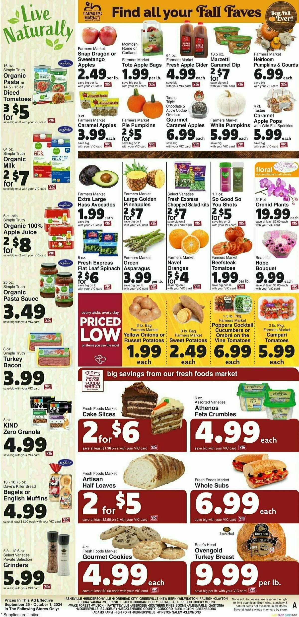 Harris Teeter Weekly Ad from September 25