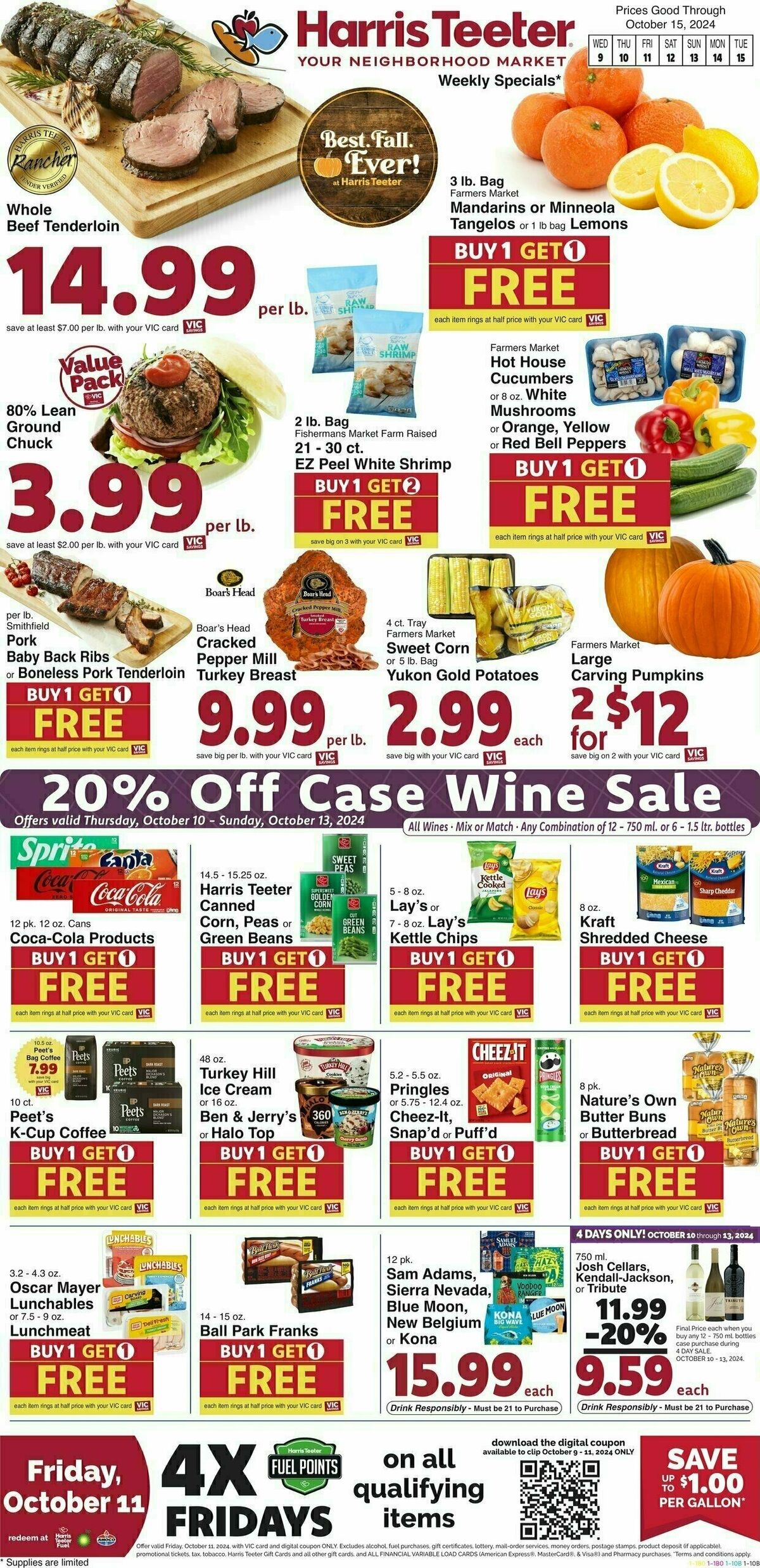 Harris Teeter Weekly Ad from October 9