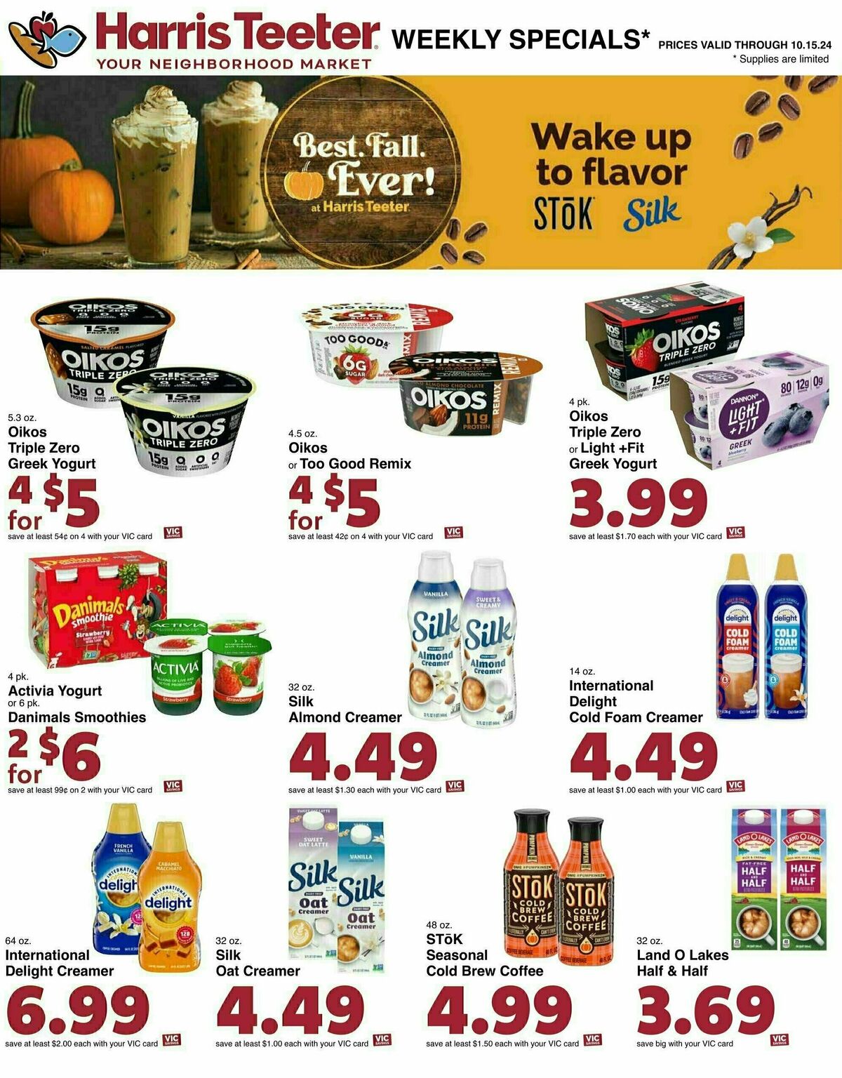 Harris Teeter Weekly Ad from October 9