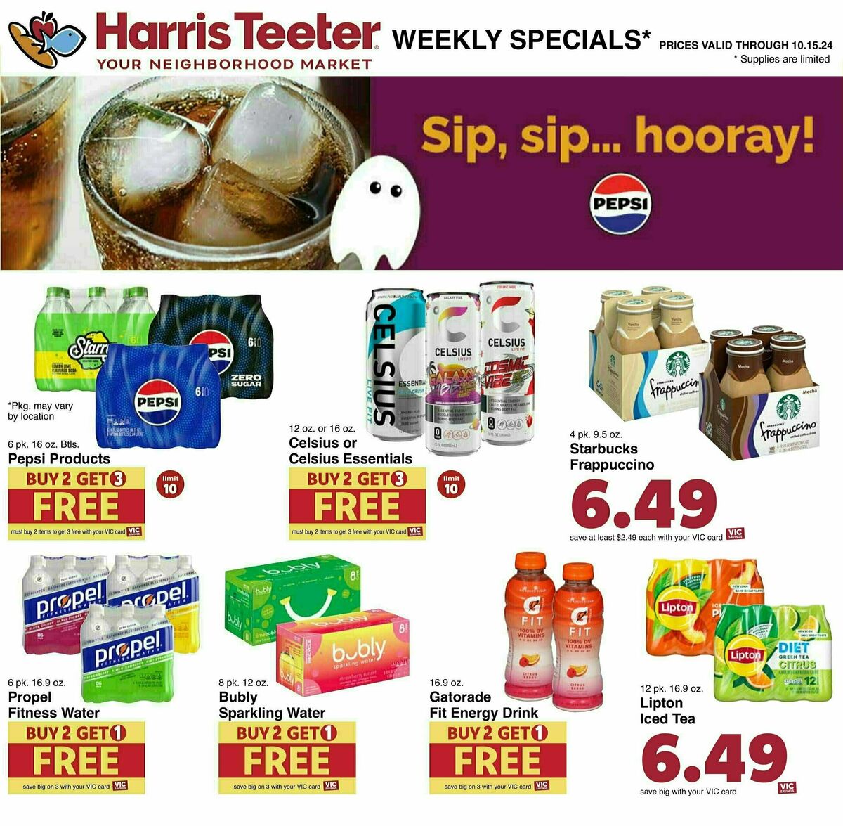 Harris Teeter Weekly Ad from October 9