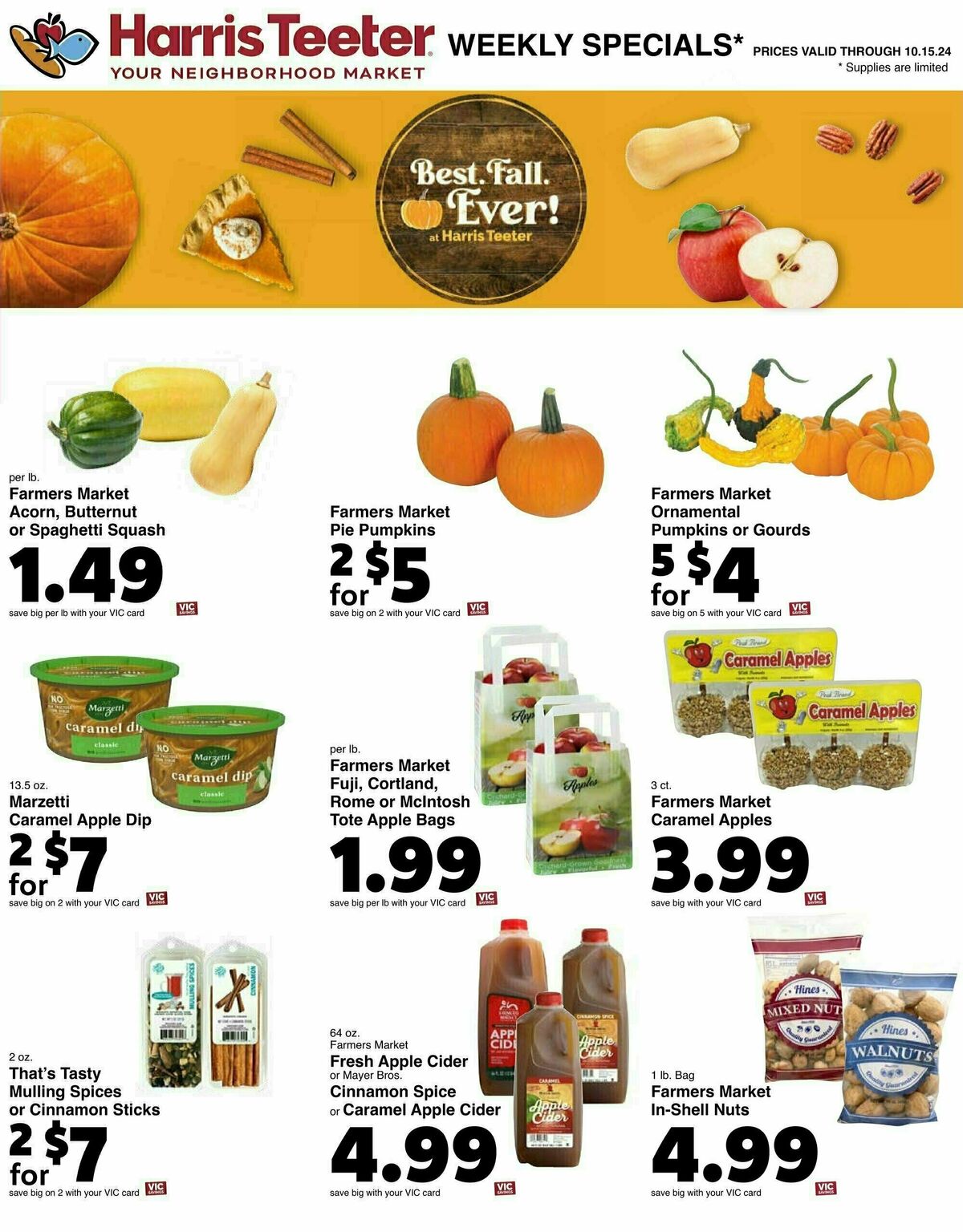 Harris Teeter Weekly Ad from October 9