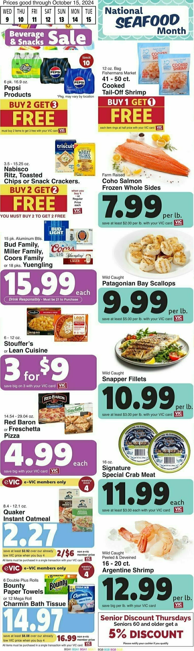 Harris Teeter Weekly Ad from October 9