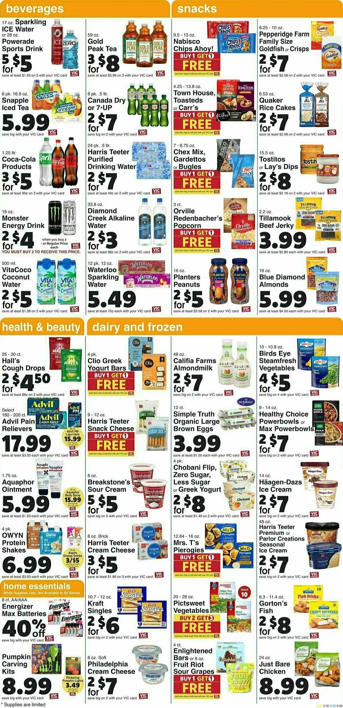 Harris Teeter Weekly Ad from October 9