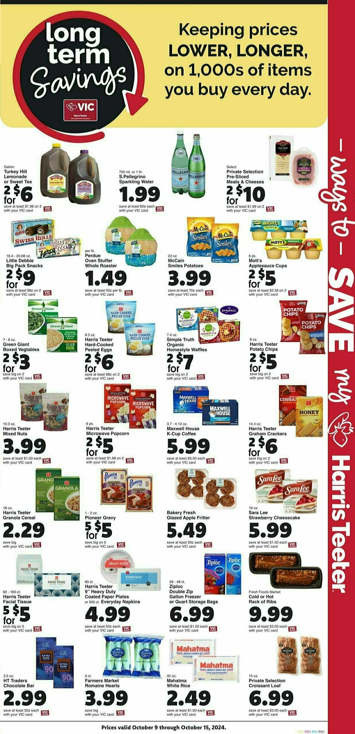 Harris Teeter Weekly Ad from October 9