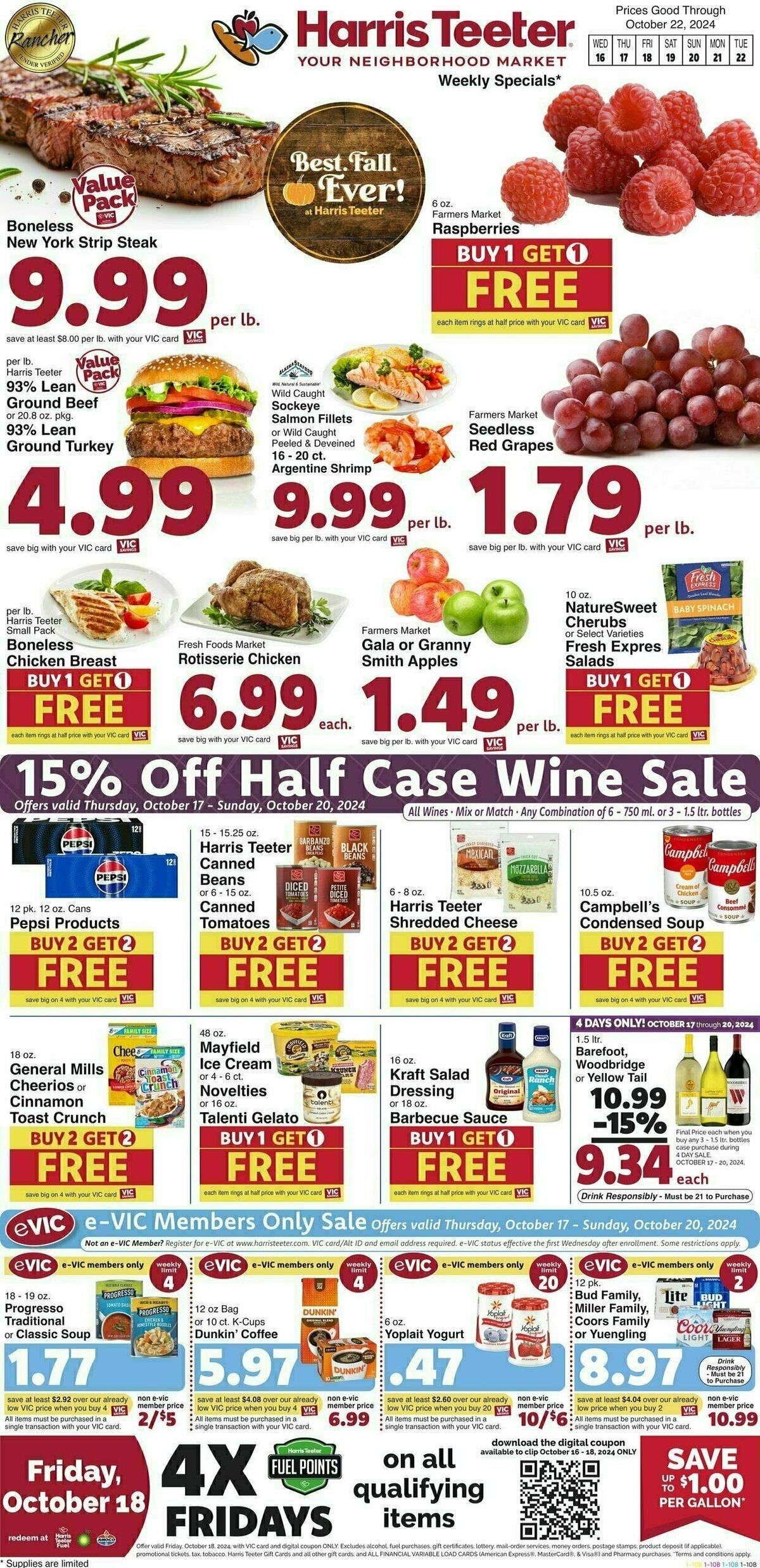 Harris Teeter Weekly Ad from October 16