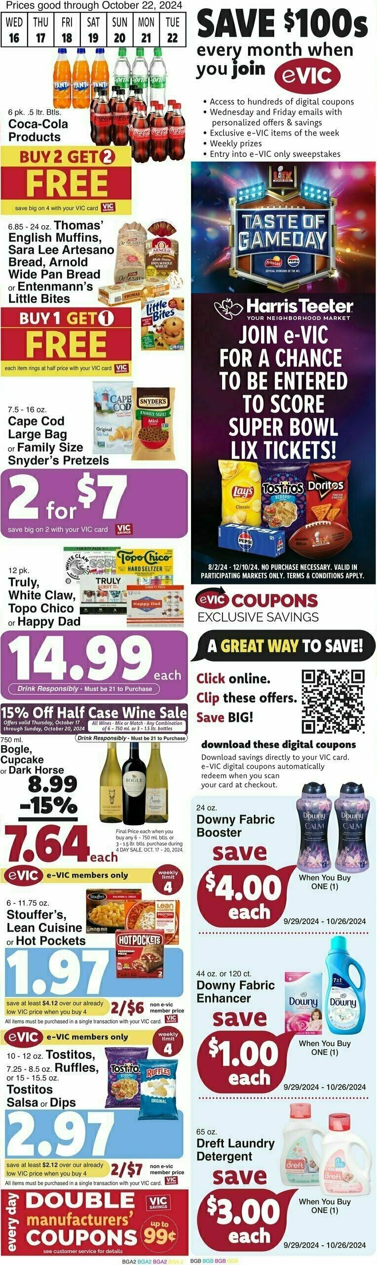 Harris Teeter Weekly Ad from October 16