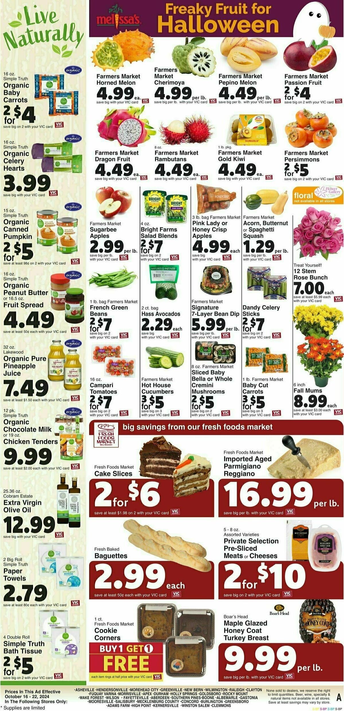 Harris Teeter Weekly Ad from October 16