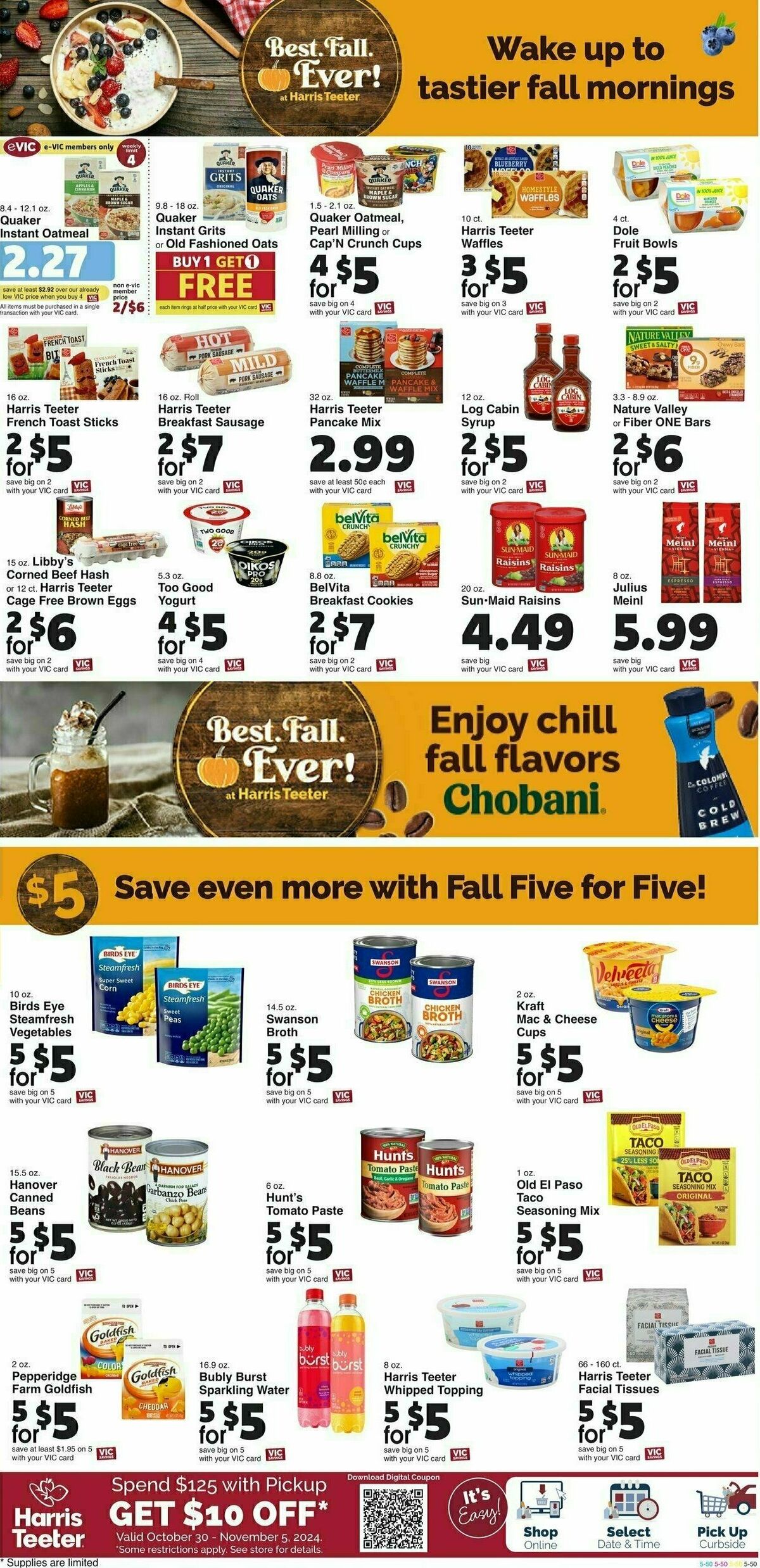 Harris Teeter Weekly Ad from October 30