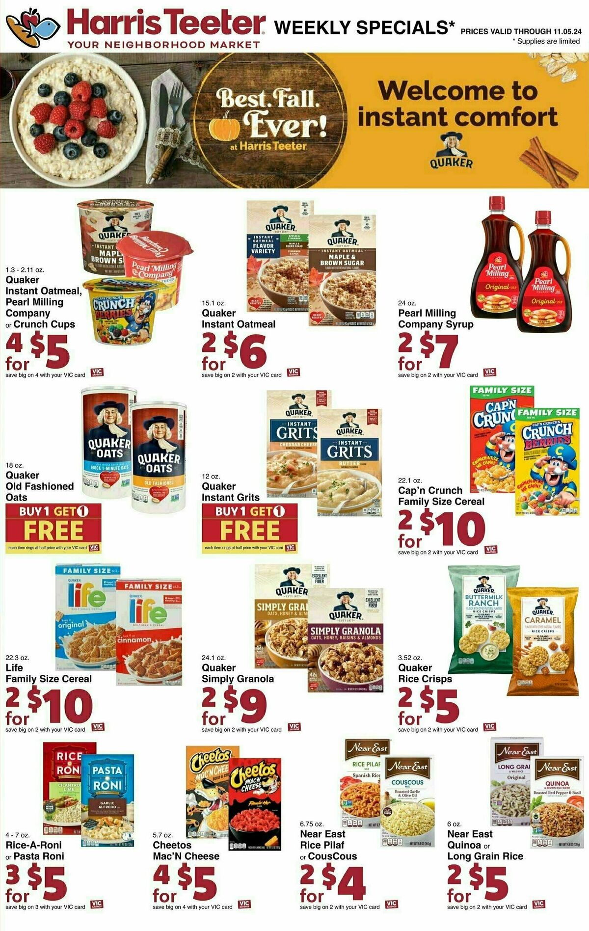 Harris Teeter Weekly Ad from October 30