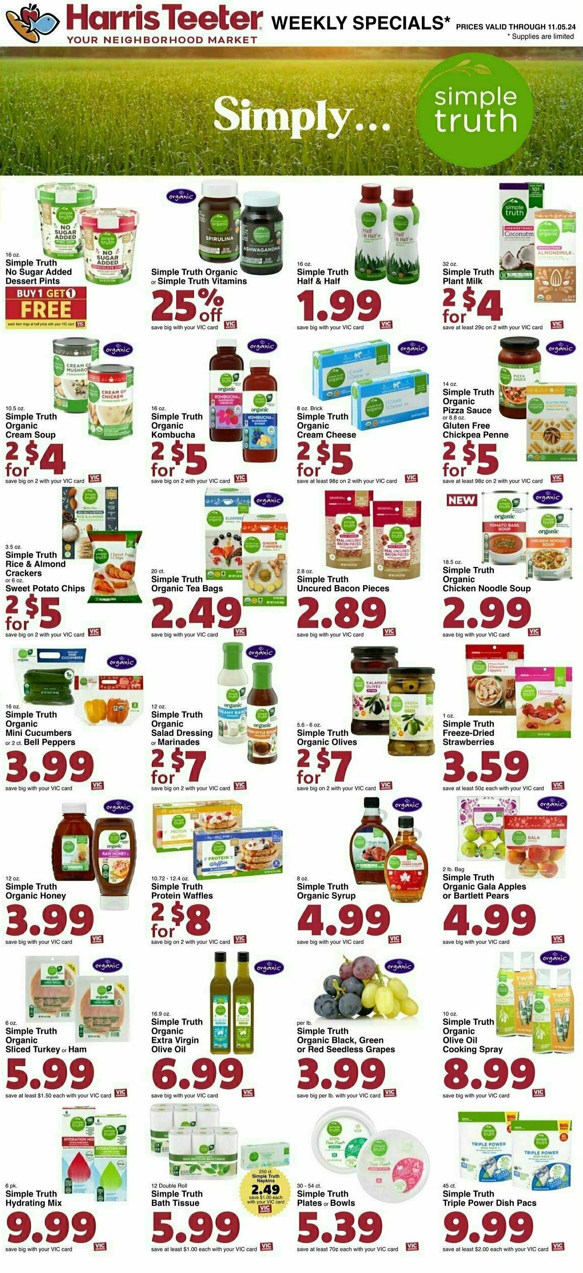 Harris Teeter Weekly Ad from October 30