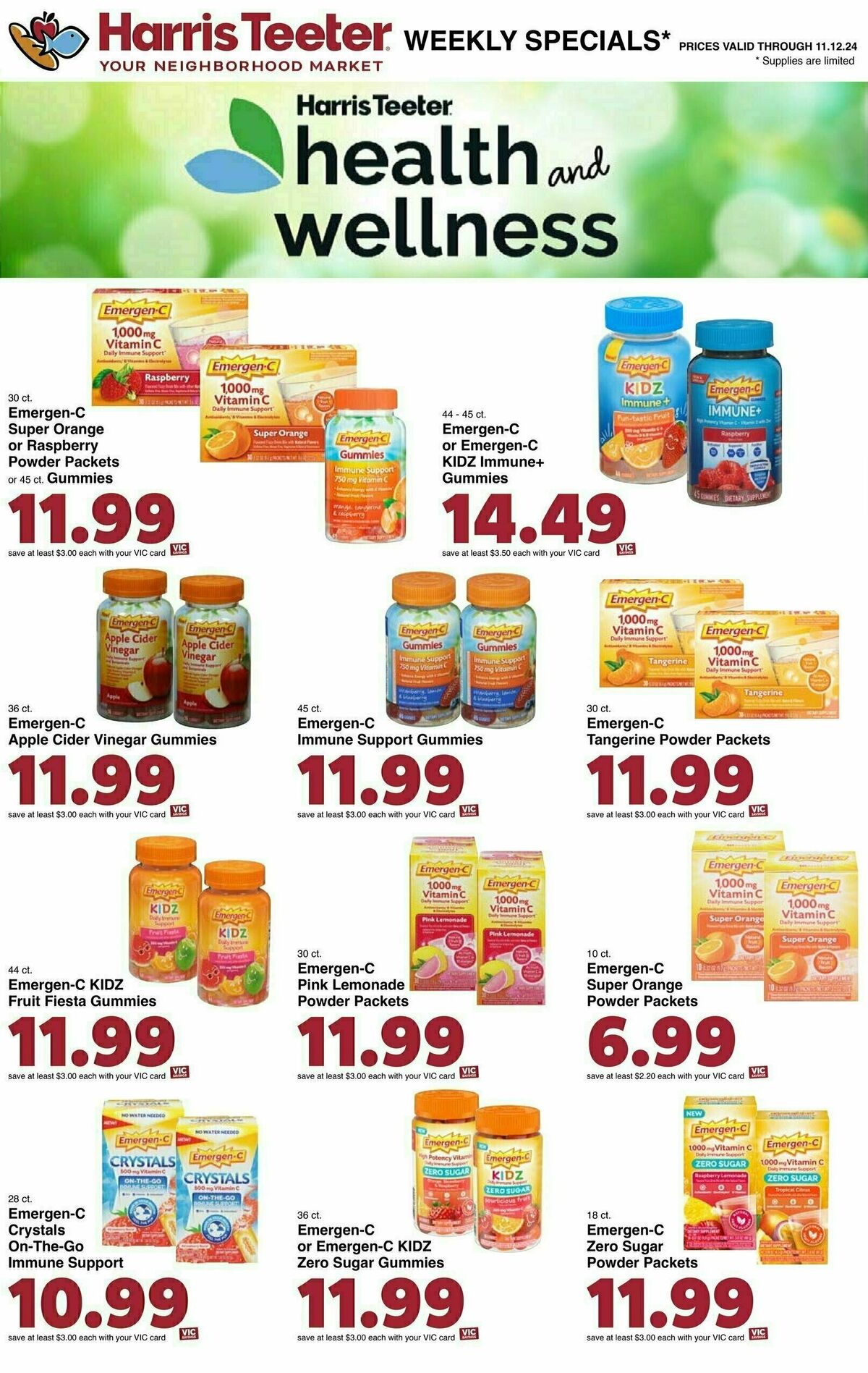 Harris Teeter Weekly Ad from November 6