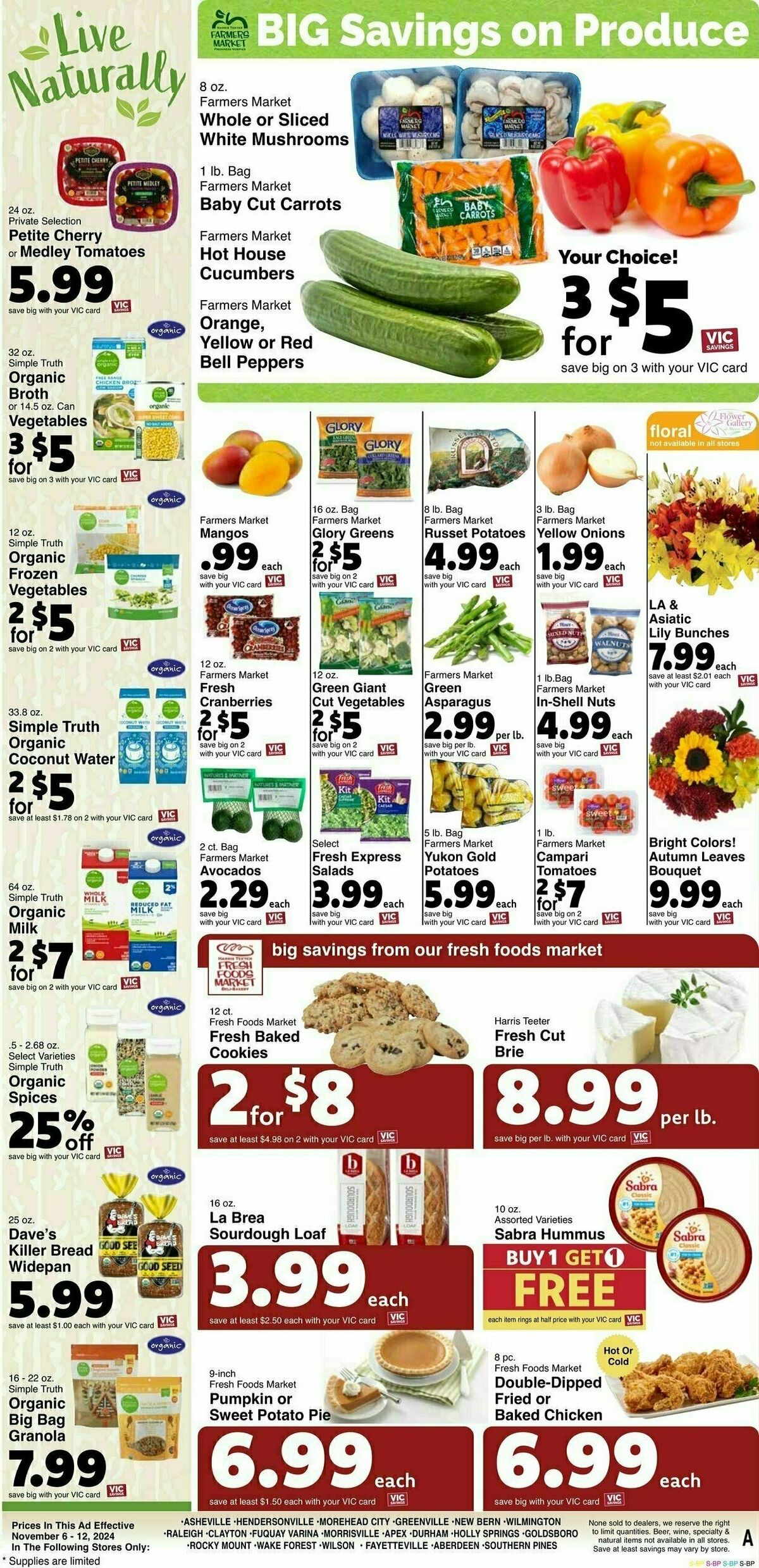 Harris Teeter Weekly Ad from November 6