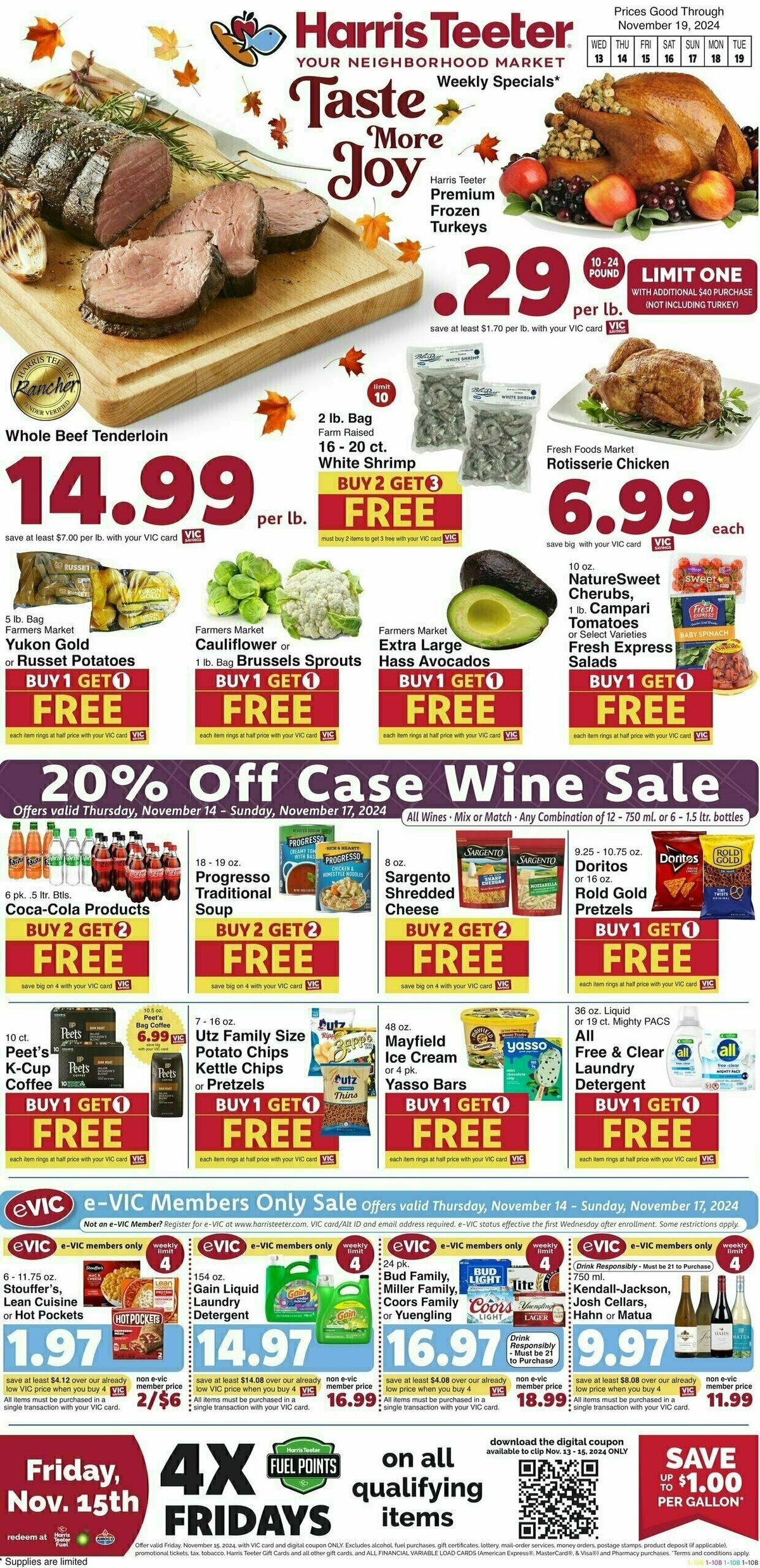 Harris Teeter Weekly Ad from November 13