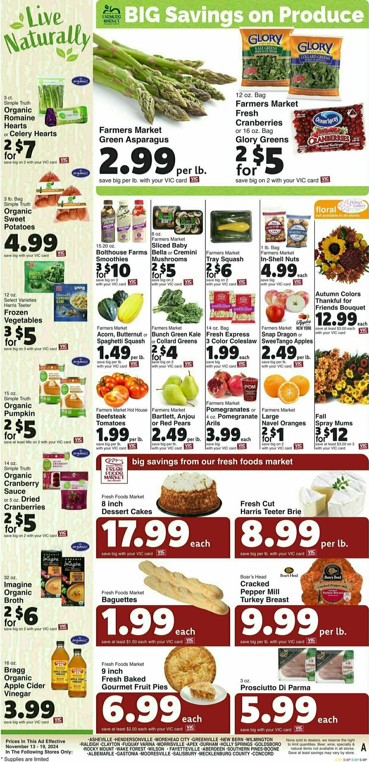 Harris Teeter Weekly Ad from November 13