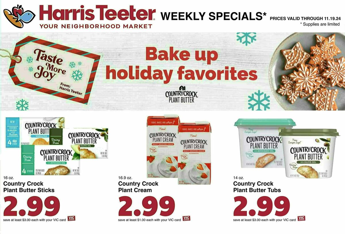 Harris Teeter Weekly Ad from November 13