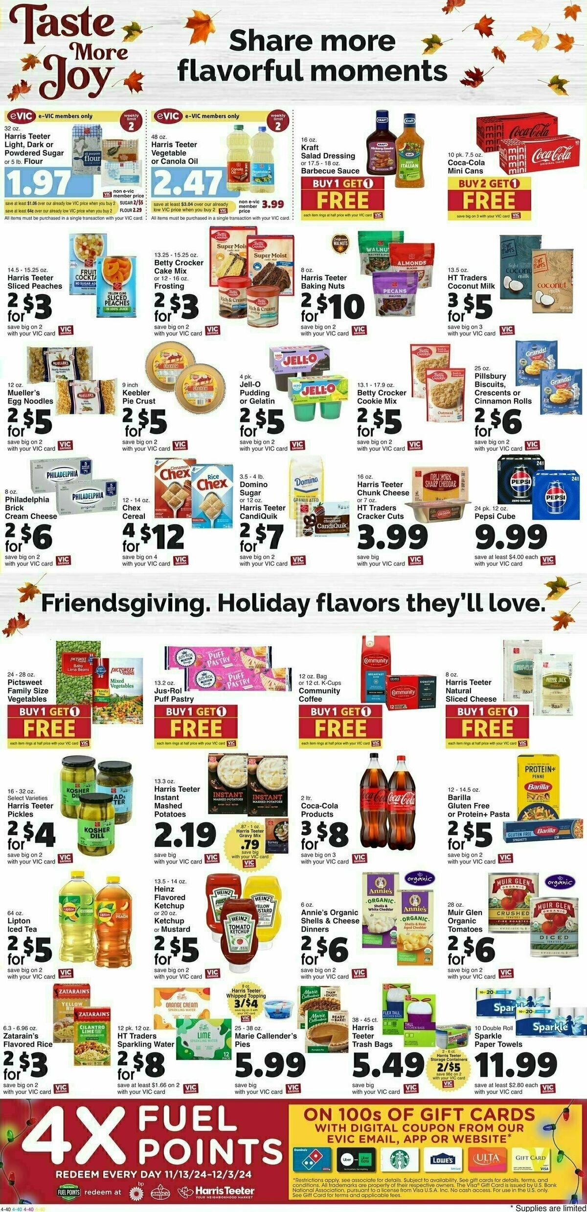 Harris Teeter Weekly Ad from November 13