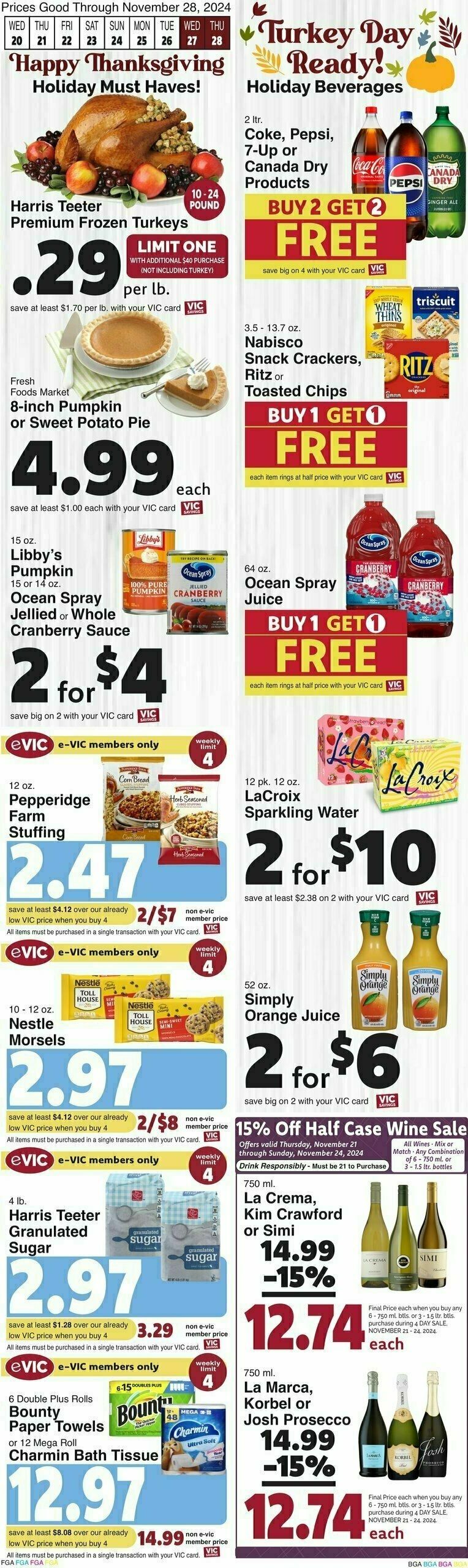 Harris Teeter Weekly Ad from November 20