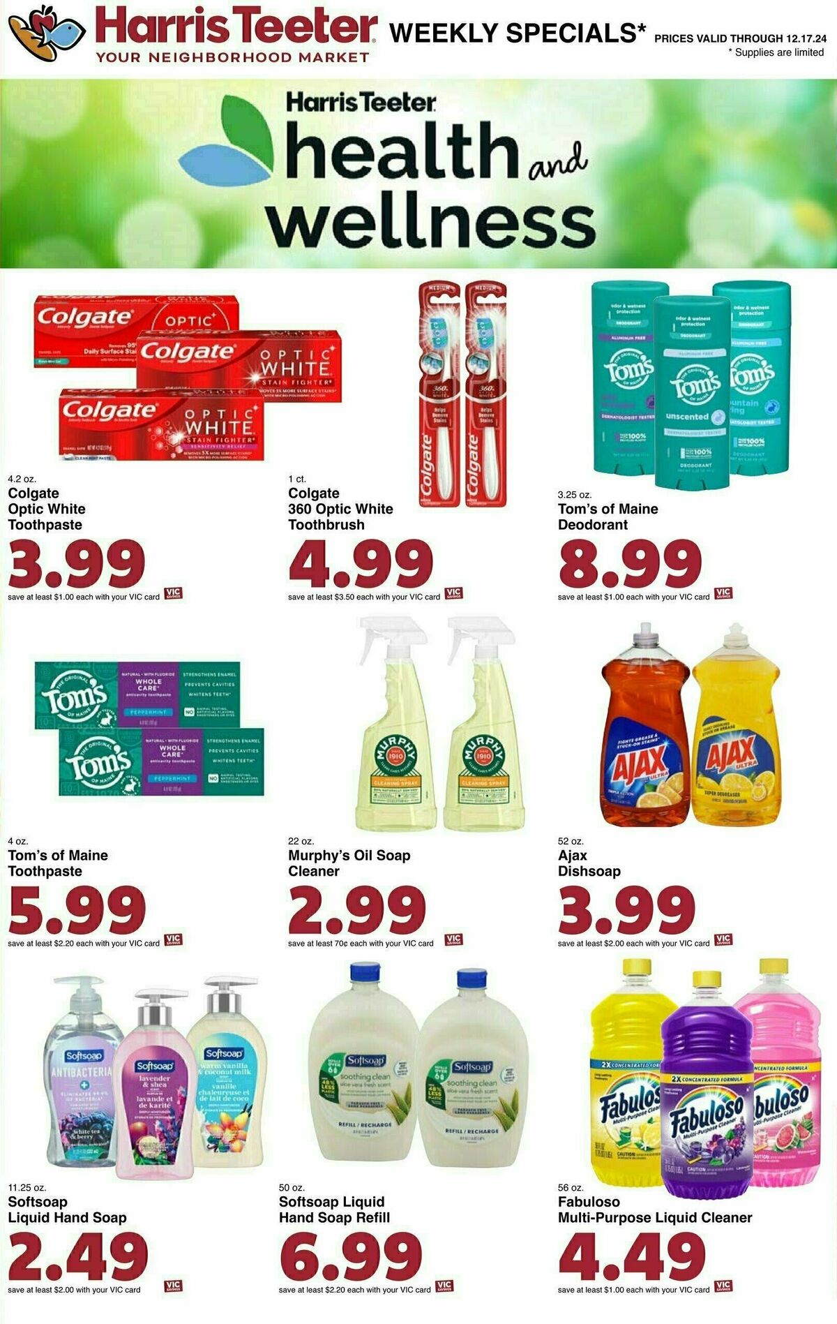 Harris Teeter Weekly Ad from December 11