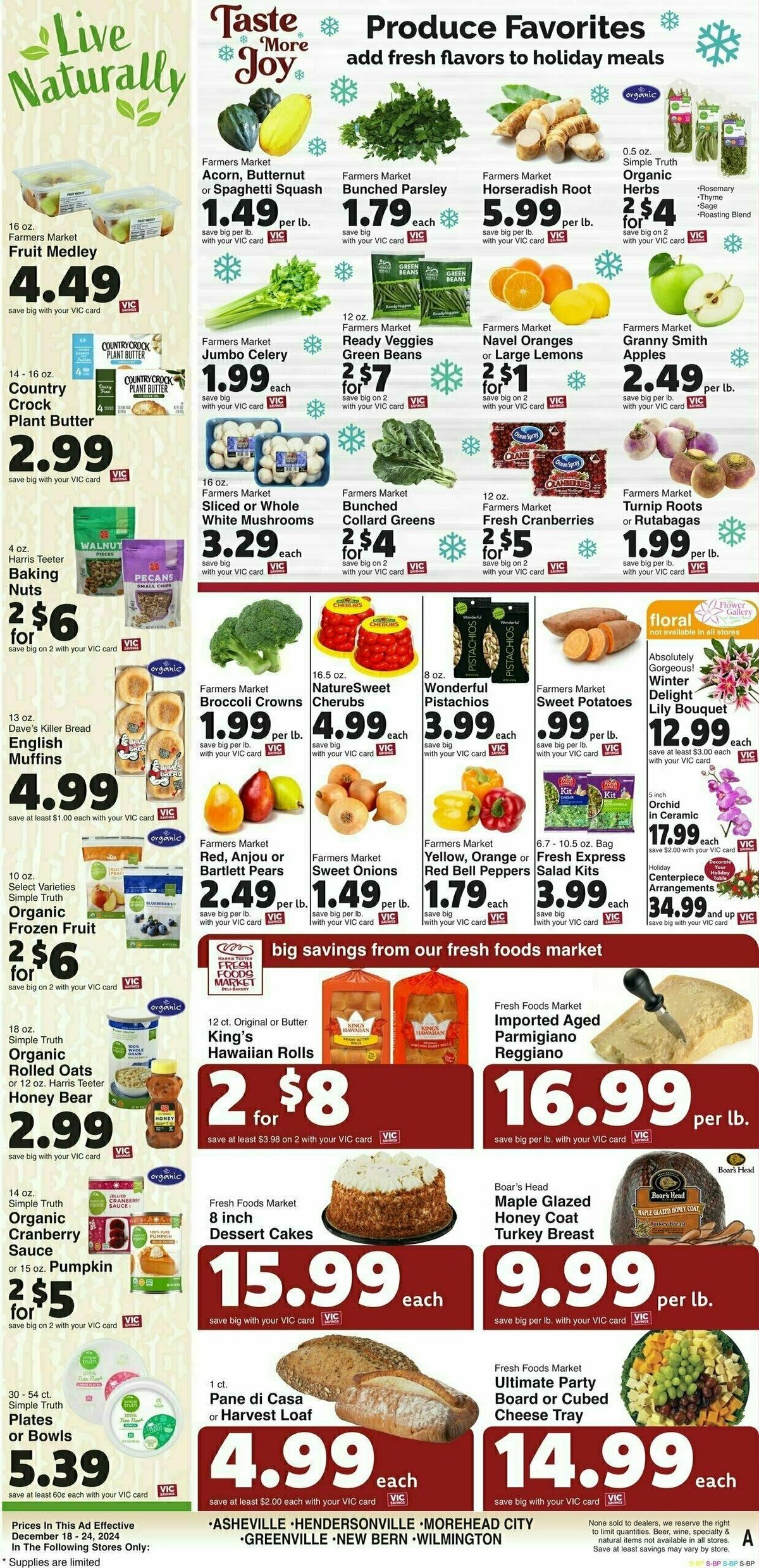 Harris Teeter Weekly Ad from December 18