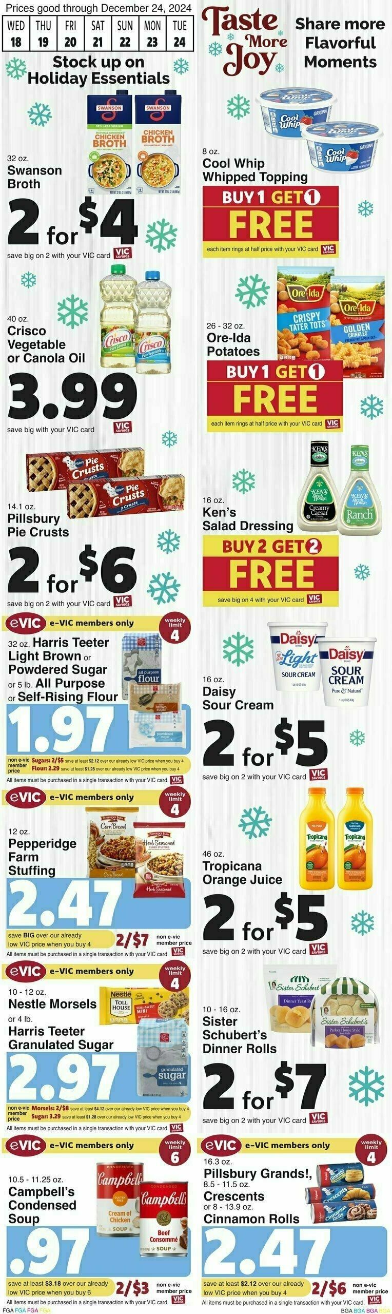 Harris Teeter Weekly Ad from December 18