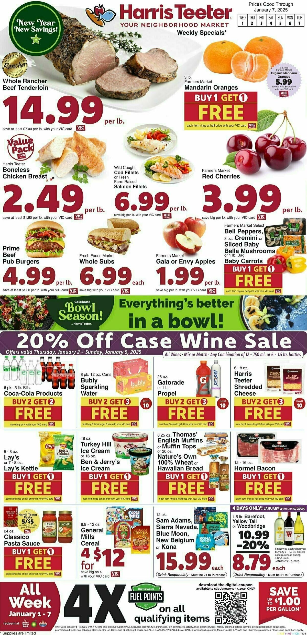 Harris Teeter Weekly Ad from January 1