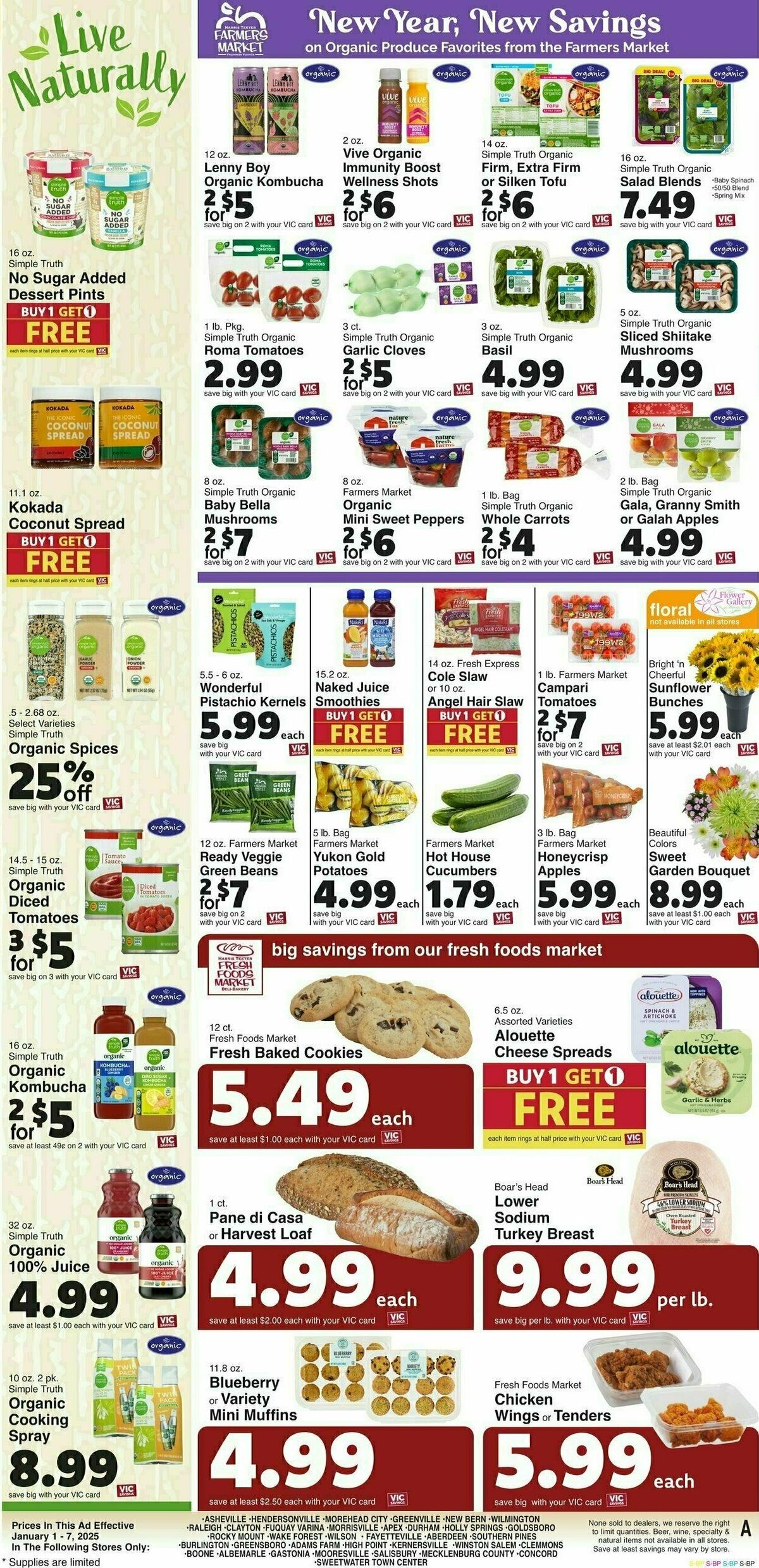 Harris Teeter Weekly Ad from January 1