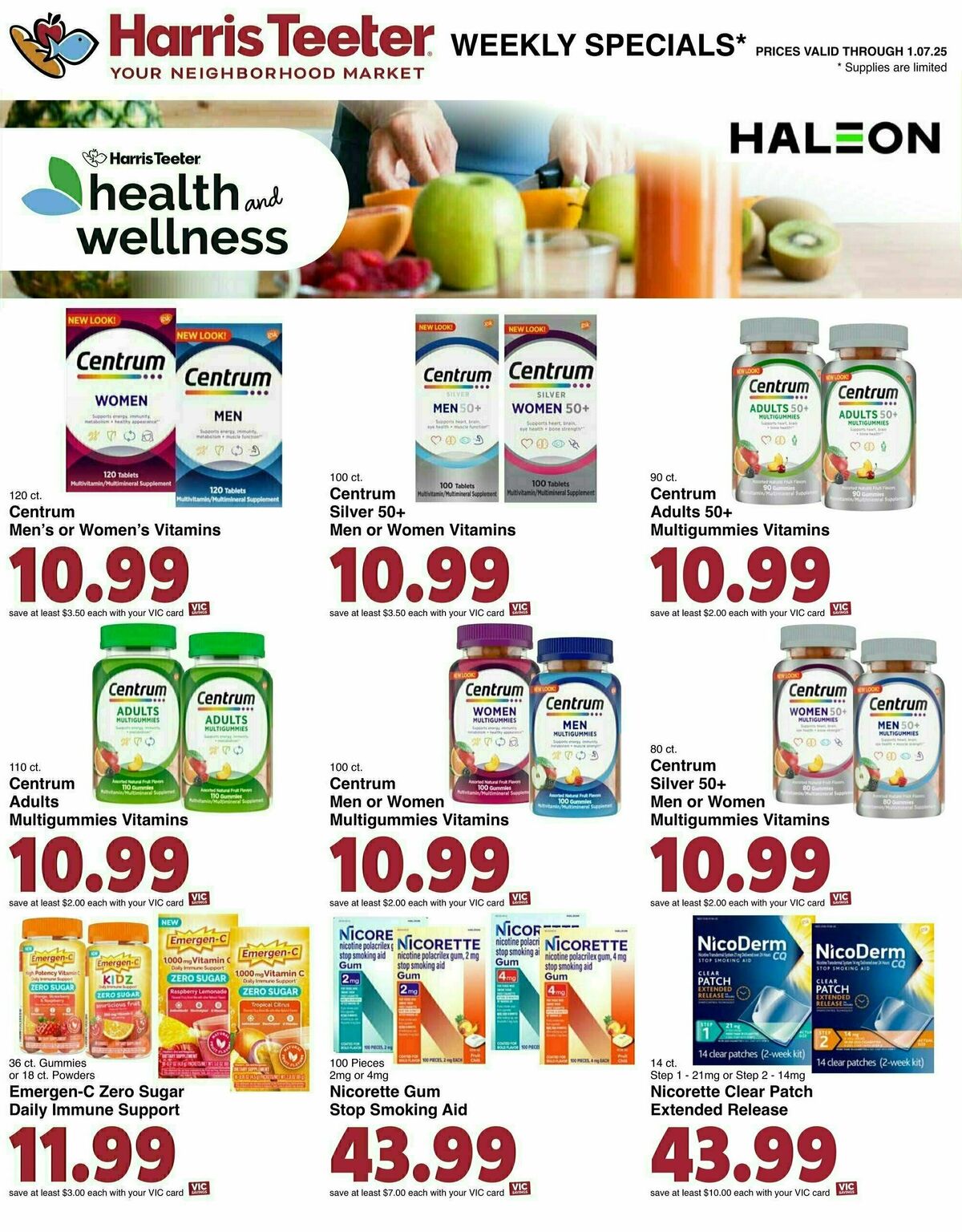 Harris Teeter Weekly Ad from January 1