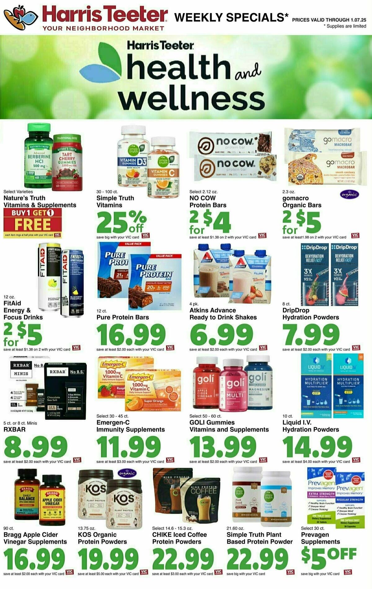 Harris Teeter Weekly Ad from January 1