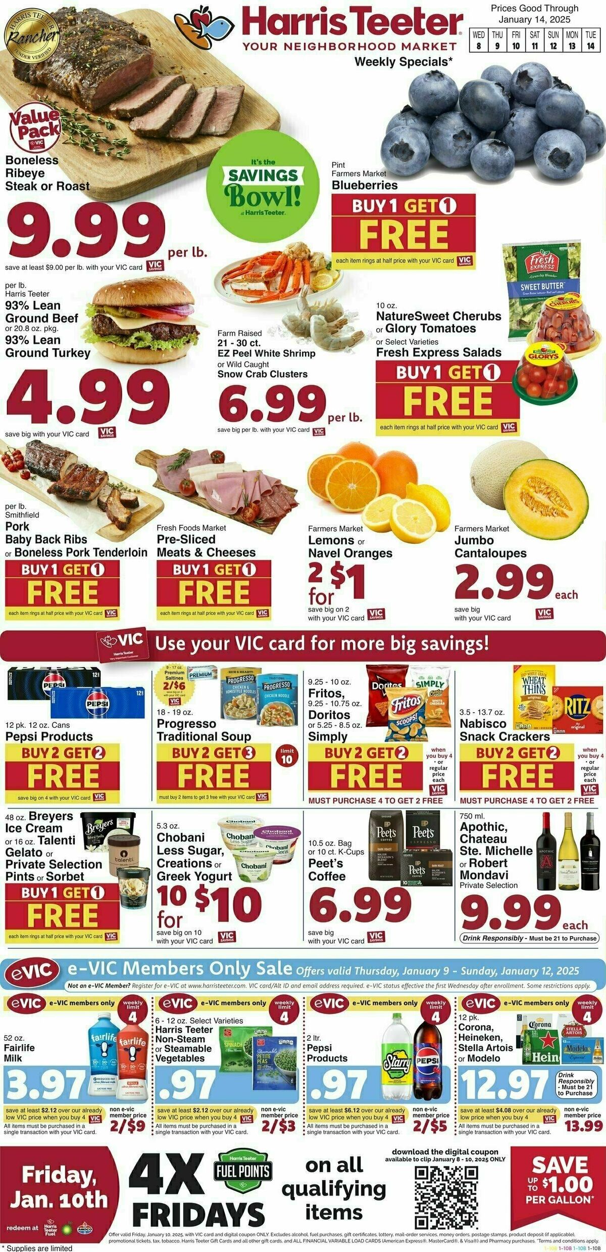 Harris Teeter Weekly Ad from January 8