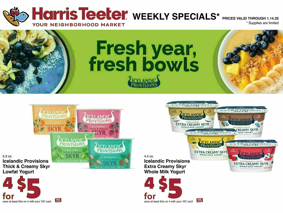 Harris Teeter Weekly Ad from January 8