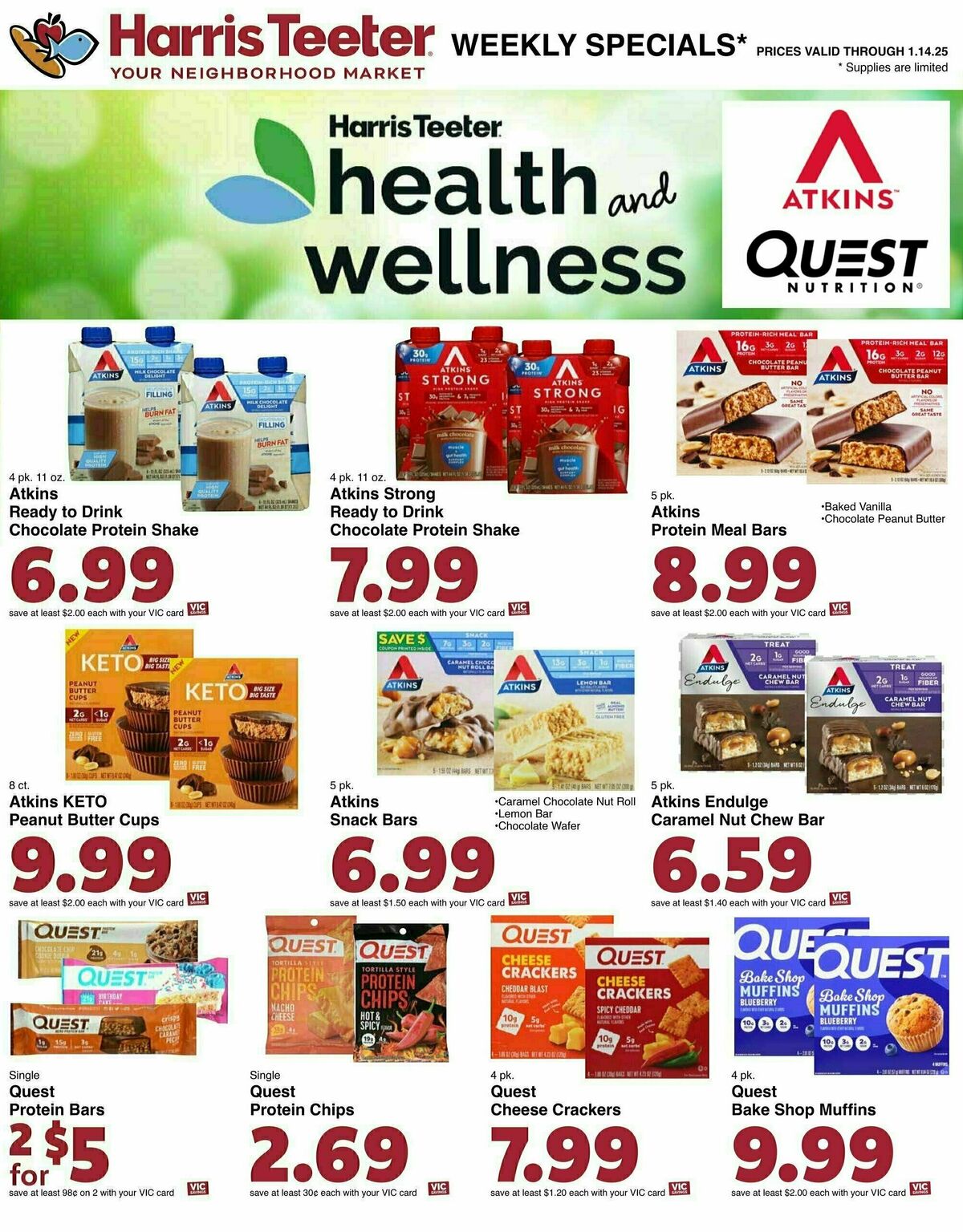 Harris Teeter Weekly Ad from January 8