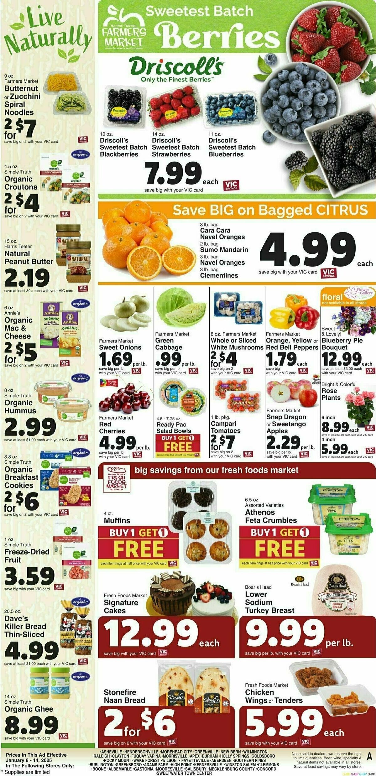 Harris Teeter Weekly Ad from January 8