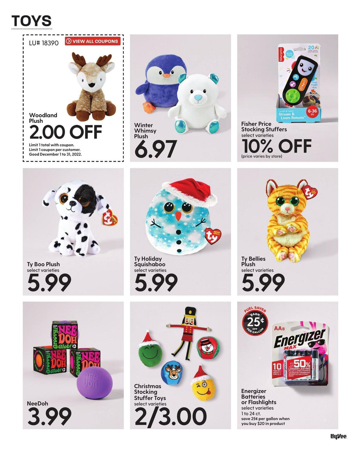 Hy-Vee December Mega Coupon Book Weekly Ad from December 1