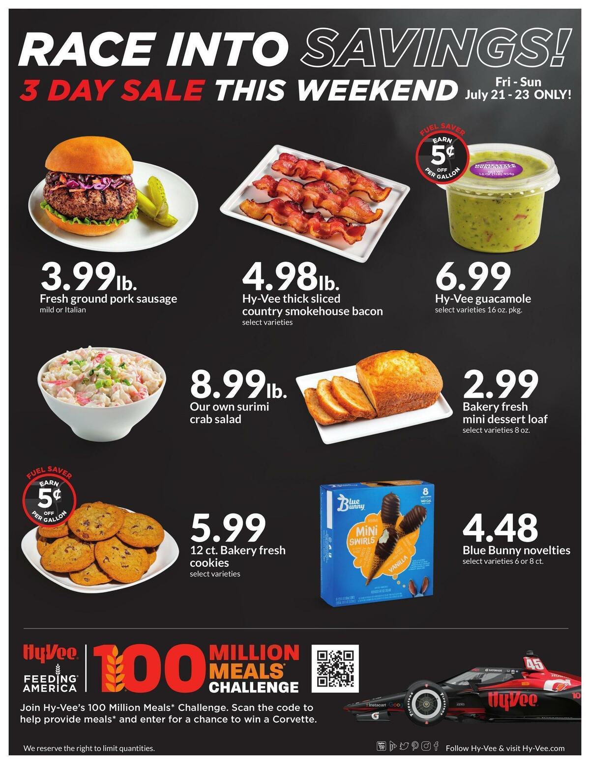 Hy-Vee 3 Day Sale Weekly Ad from July 21