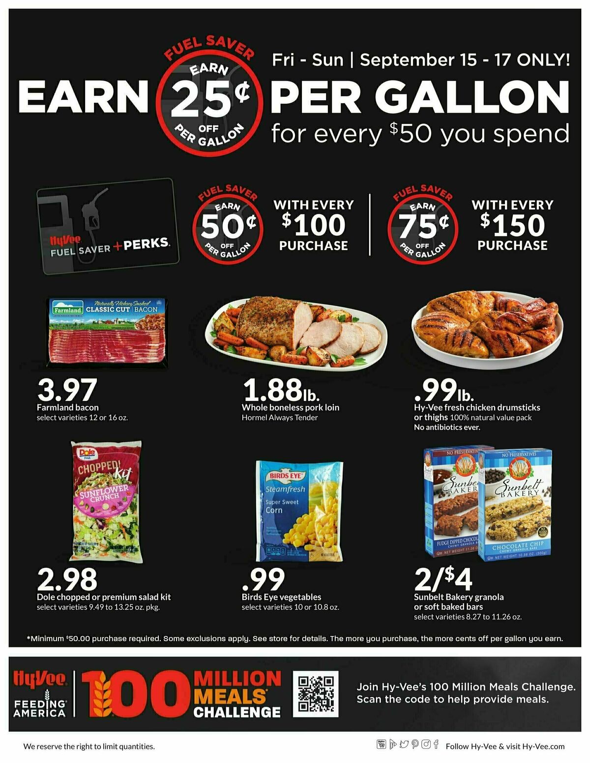 Hy-Vee Red Hot Weekend Weekly Ad from September 15