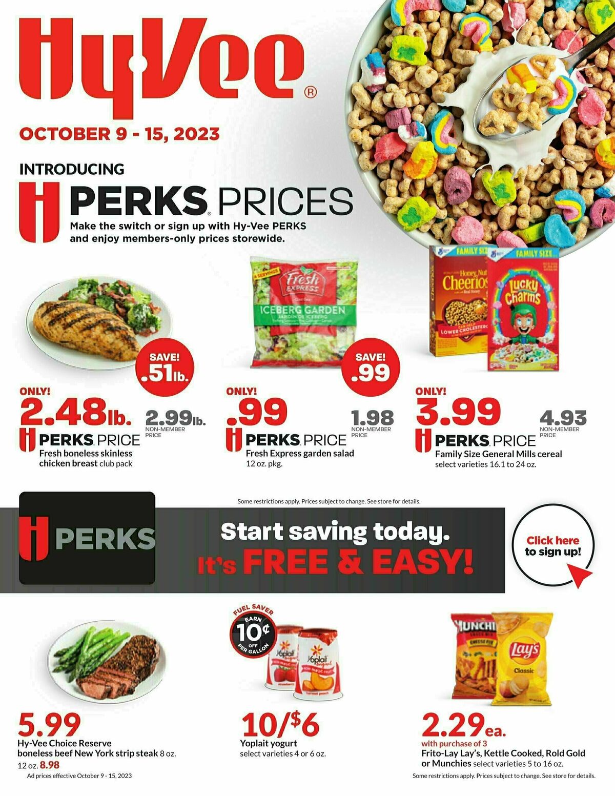 Hy-Vee Weekly Ad from October 9