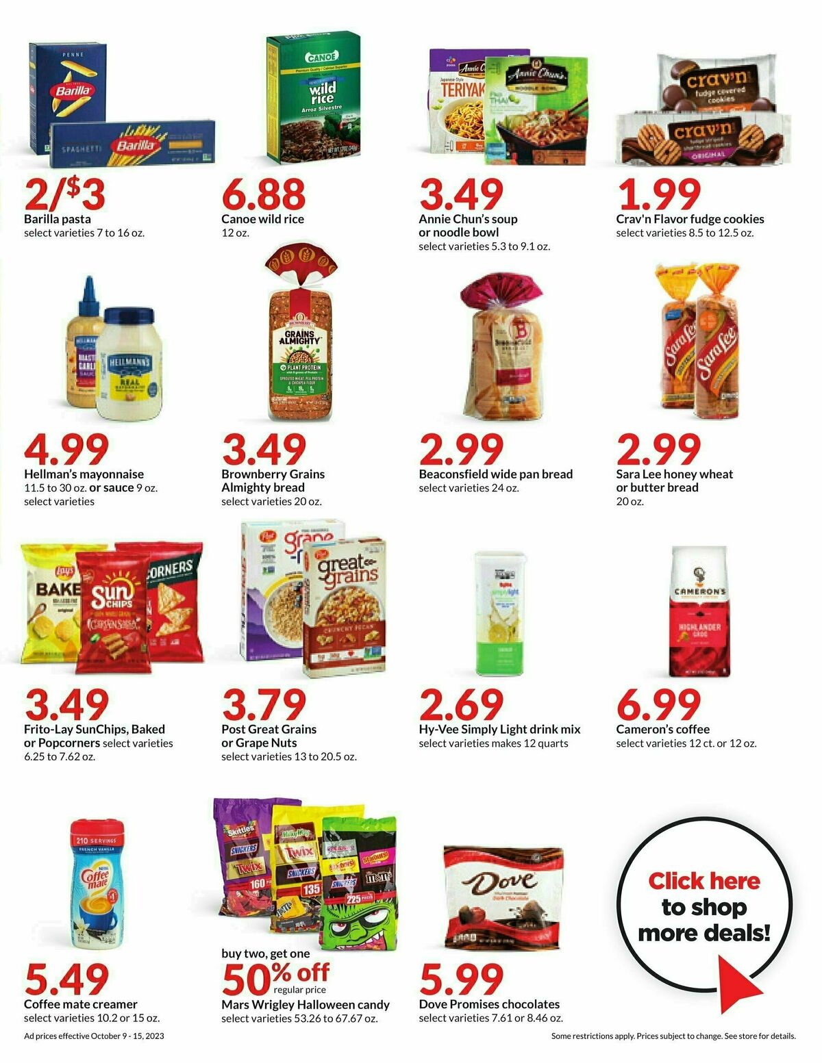 Hy-Vee Weekly Ad from October 9