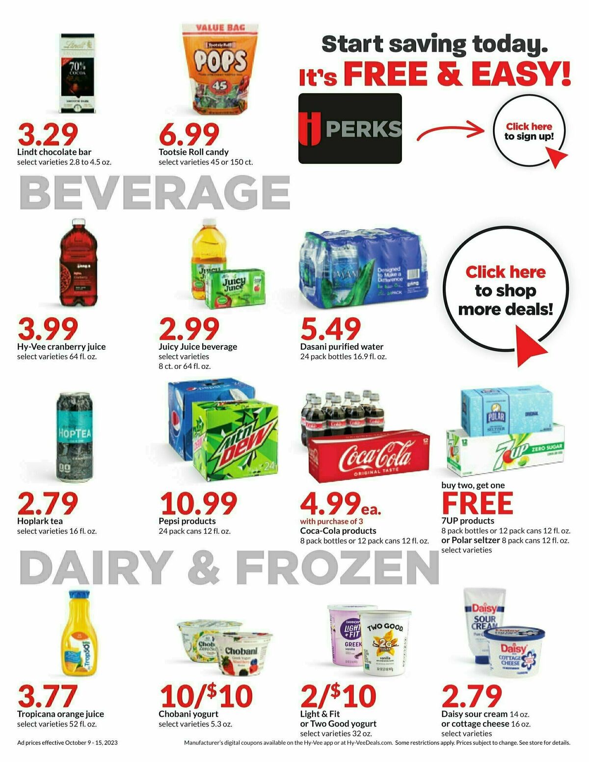 Hy-Vee Weekly Ad from October 9