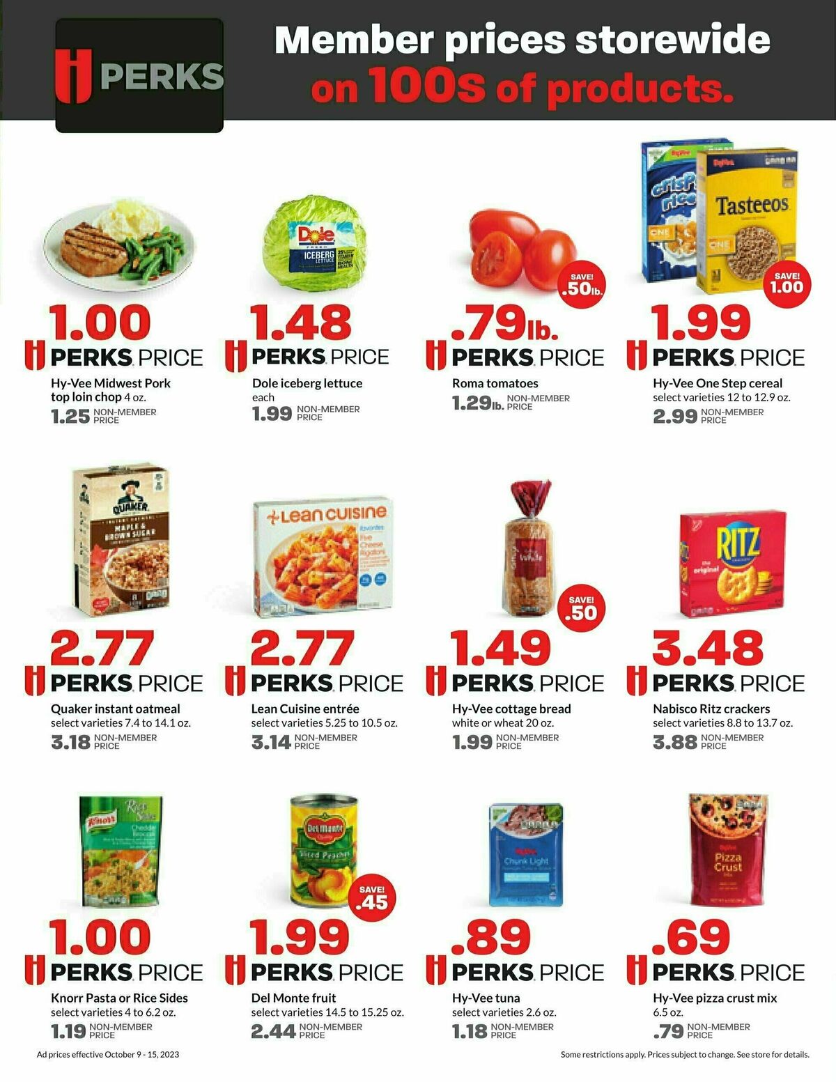 Hy-Vee Weekly Ad from October 9