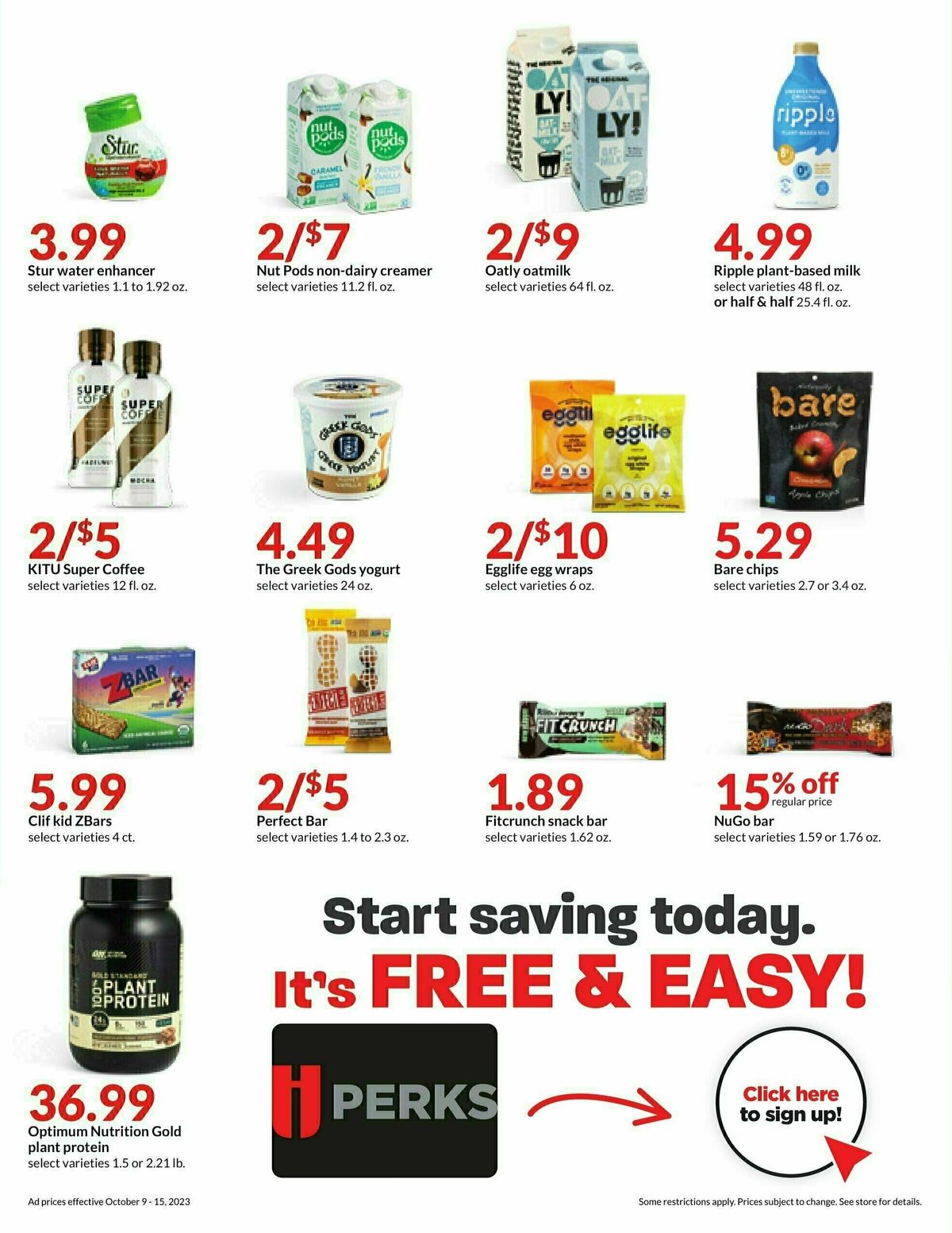 Hy-Vee Weekly Ad from October 9