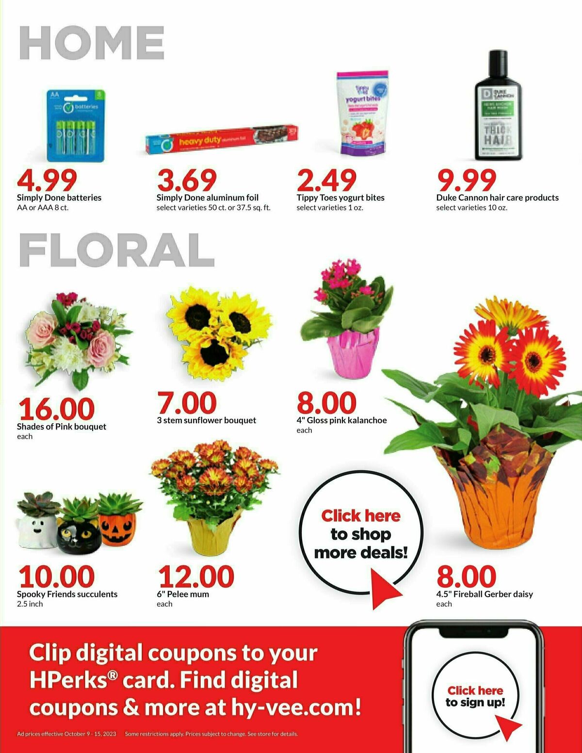 Hy-Vee Weekly Ad from October 9