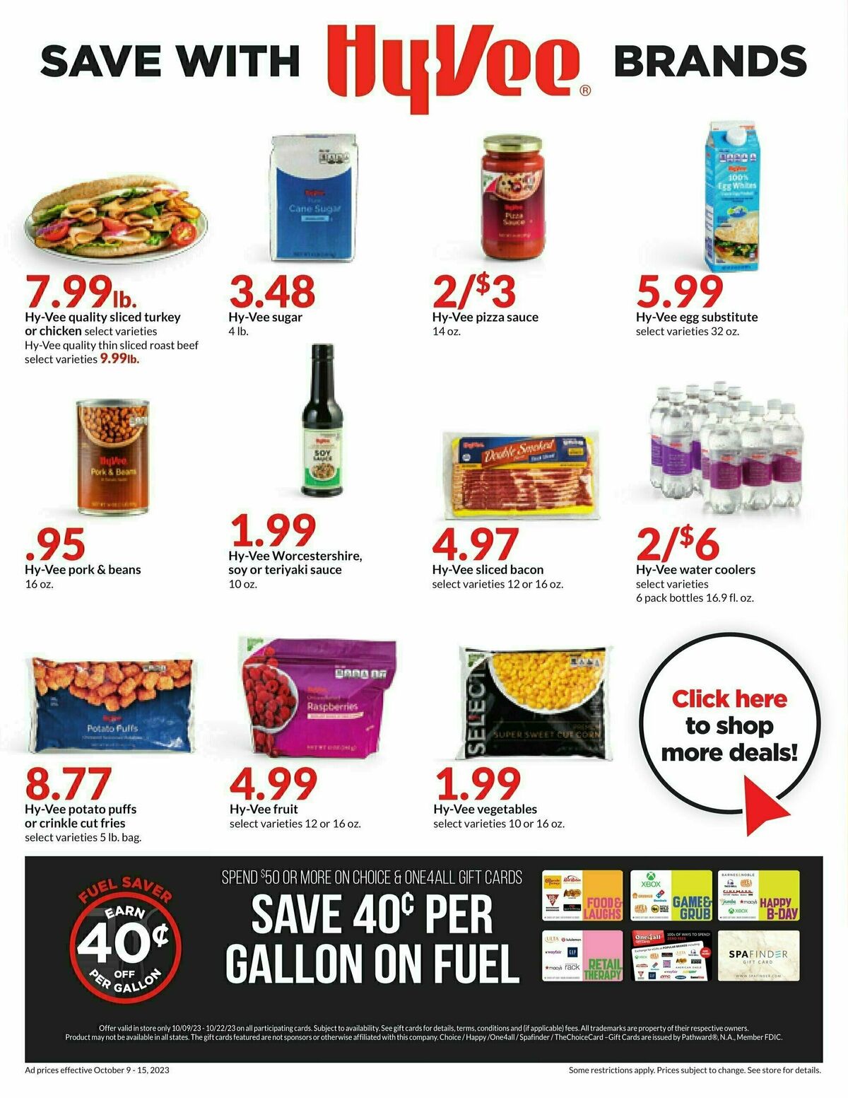 Hy-Vee Weekly Ad from October 9