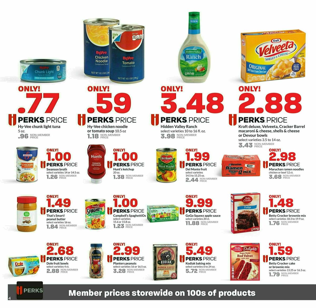 Hy-Vee Perks Prices Weekly Ad from October 2