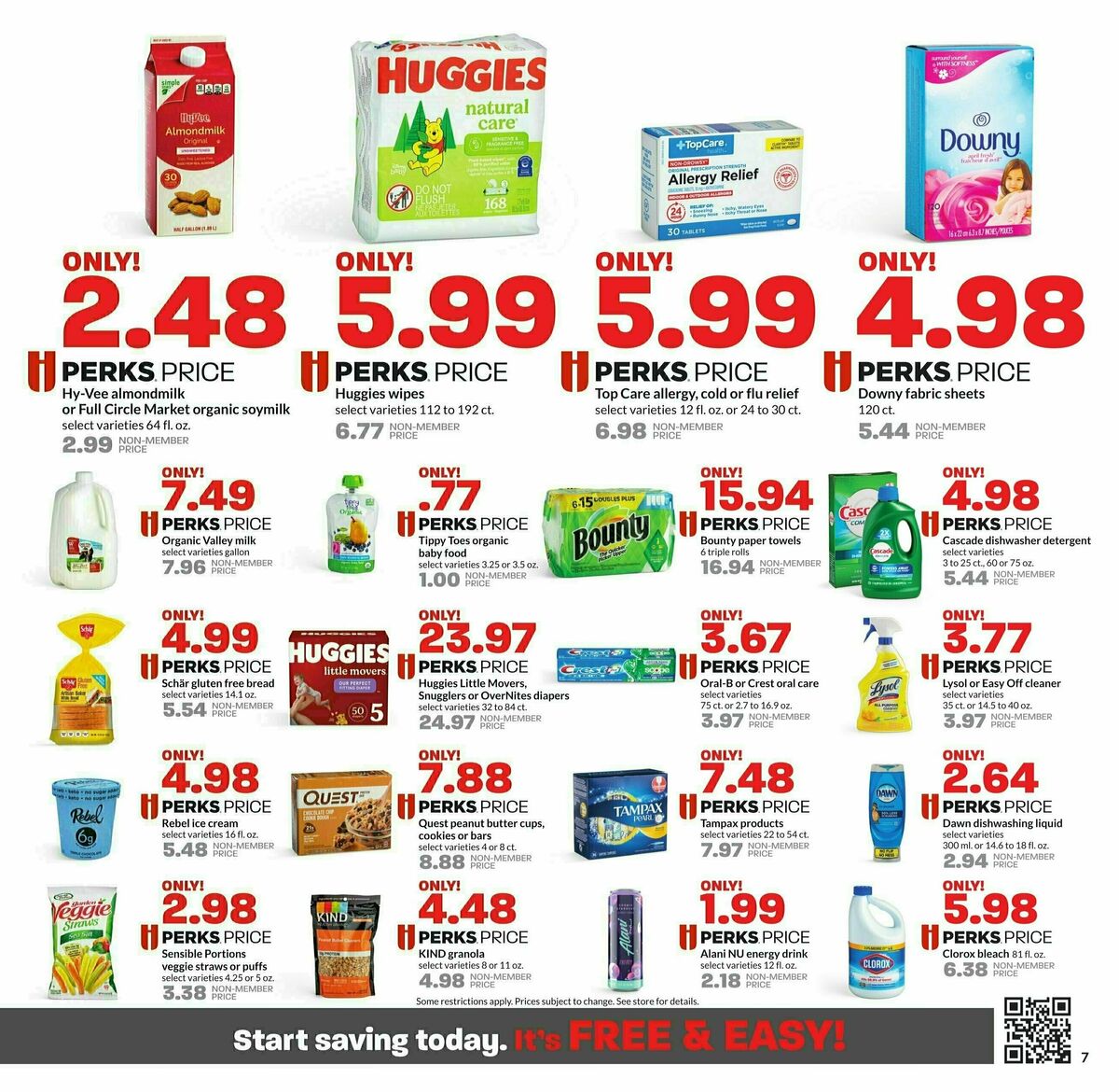 Hy-Vee Perks Prices Weekly Ad from October 2