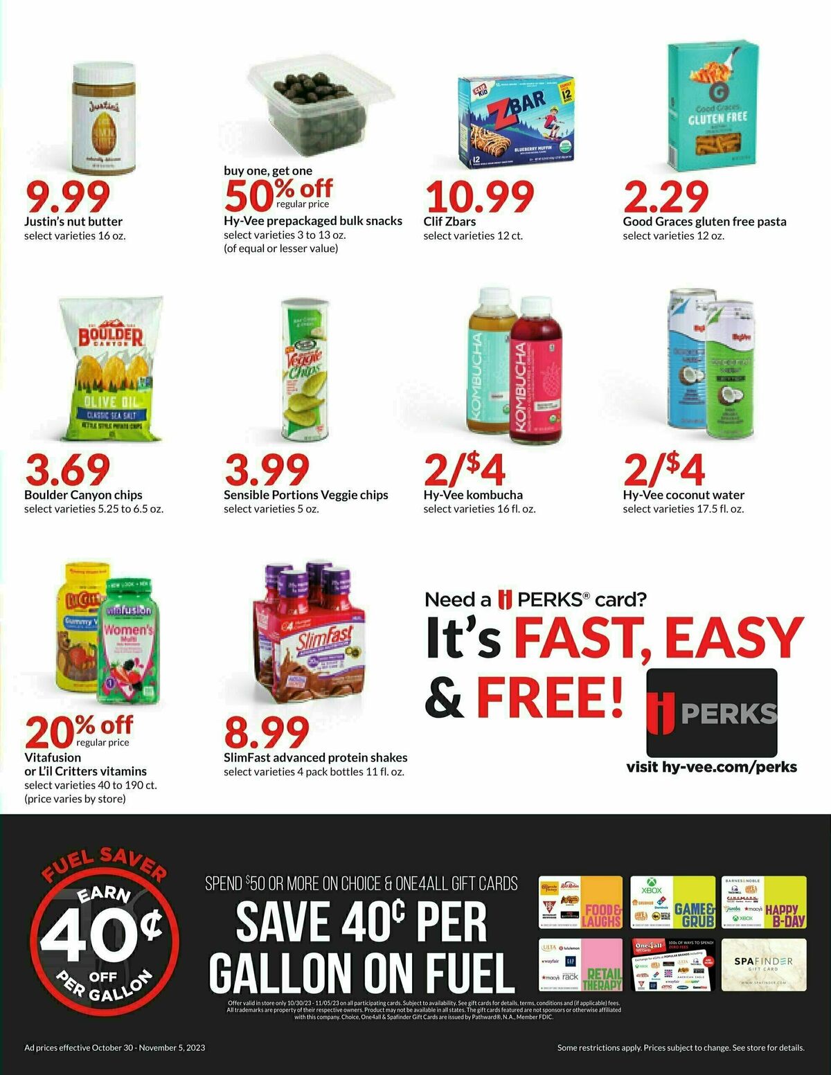 Hy-Vee Weekly Ad from October 30