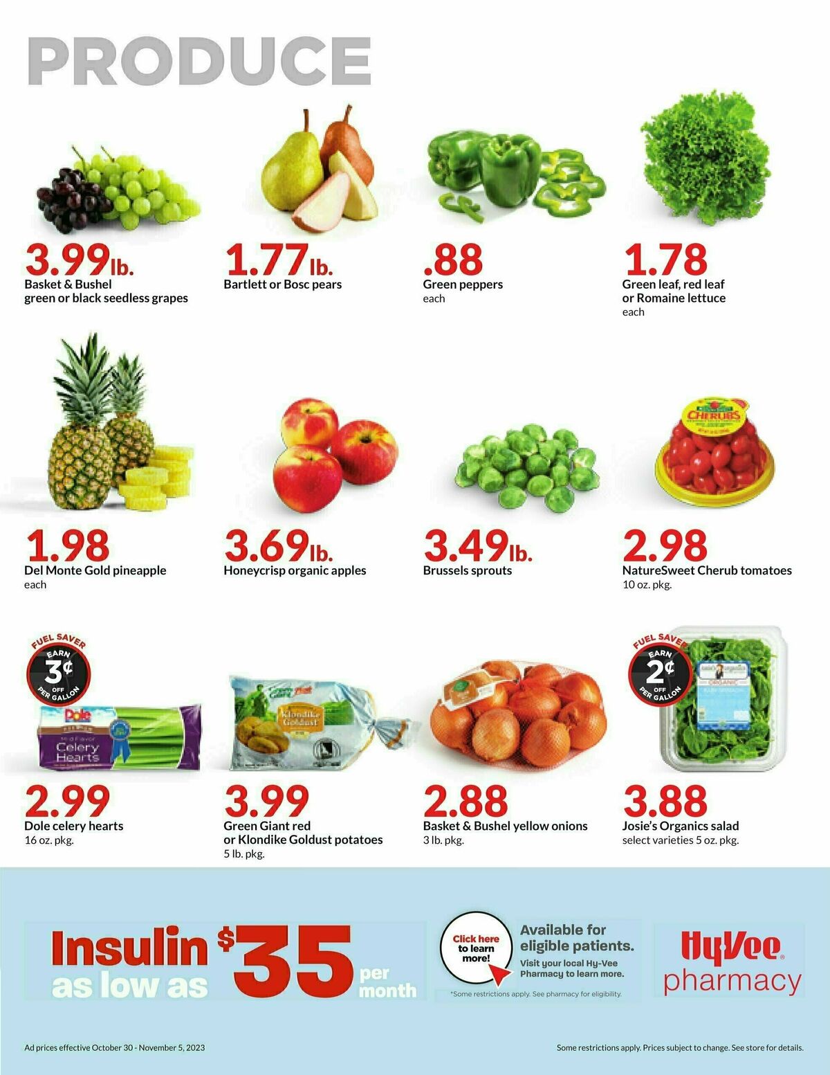 Hy-Vee Weekly Ad from October 30