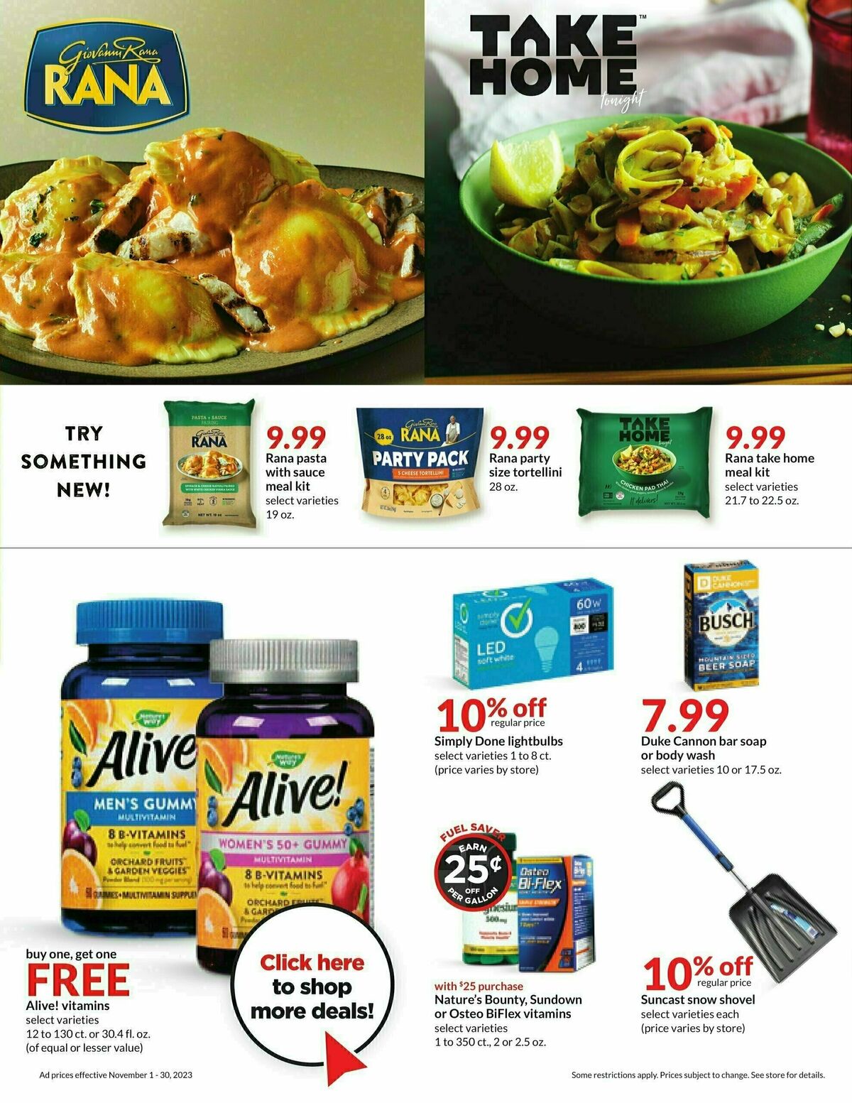 Hy-Vee November Monthly Book Weekly Ad from November 1