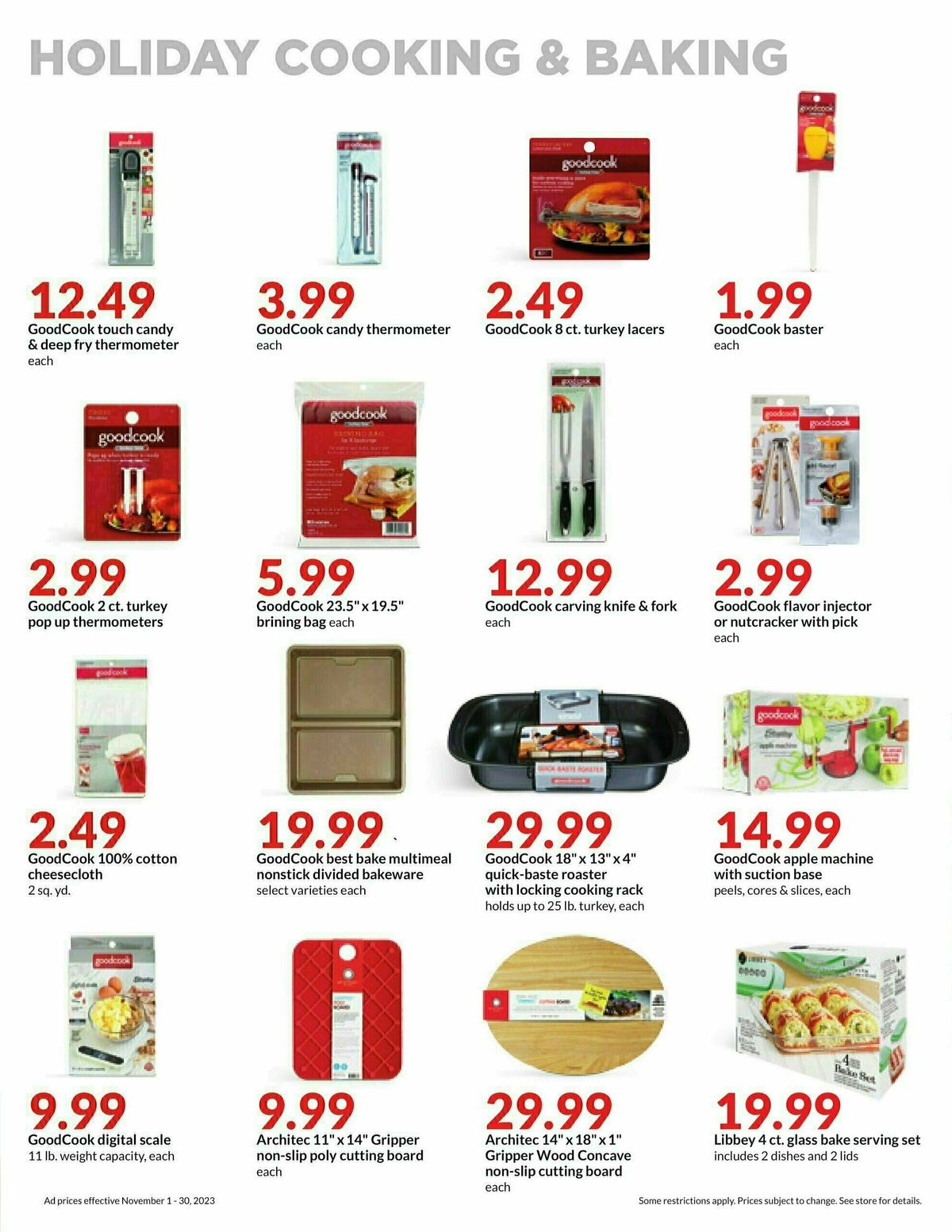 Hy-Vee November Monthly Book Weekly Ad from November 1